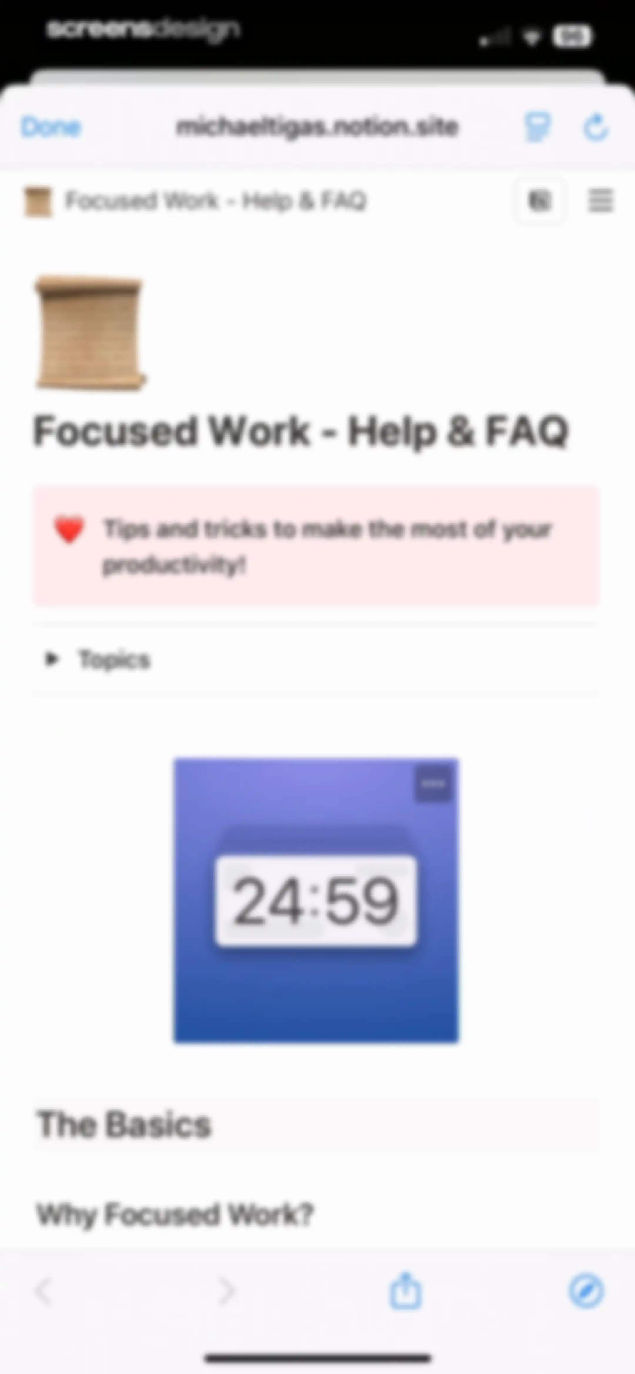 Focused Work - Pomodoro Timer screen 143