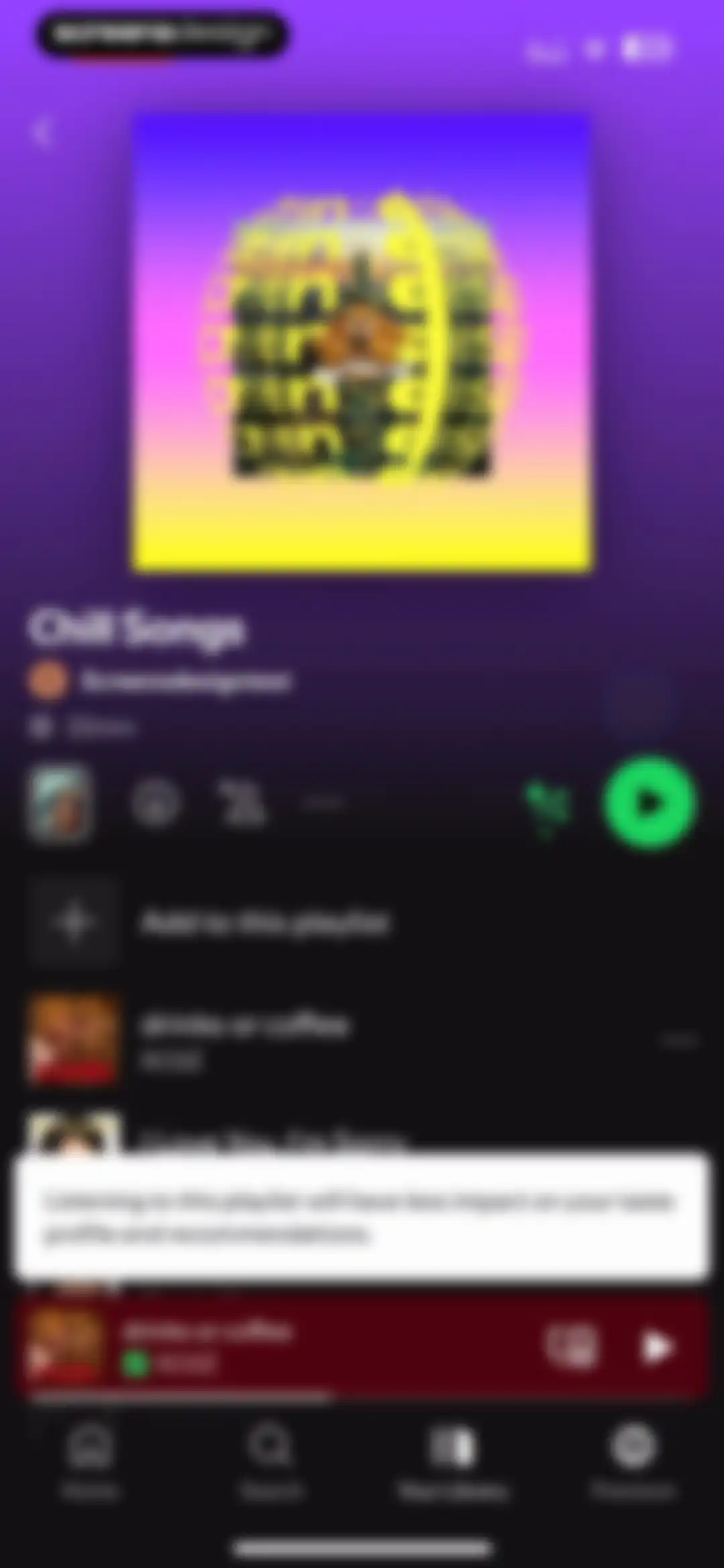 Spotify: Music and Podcasts screen 118