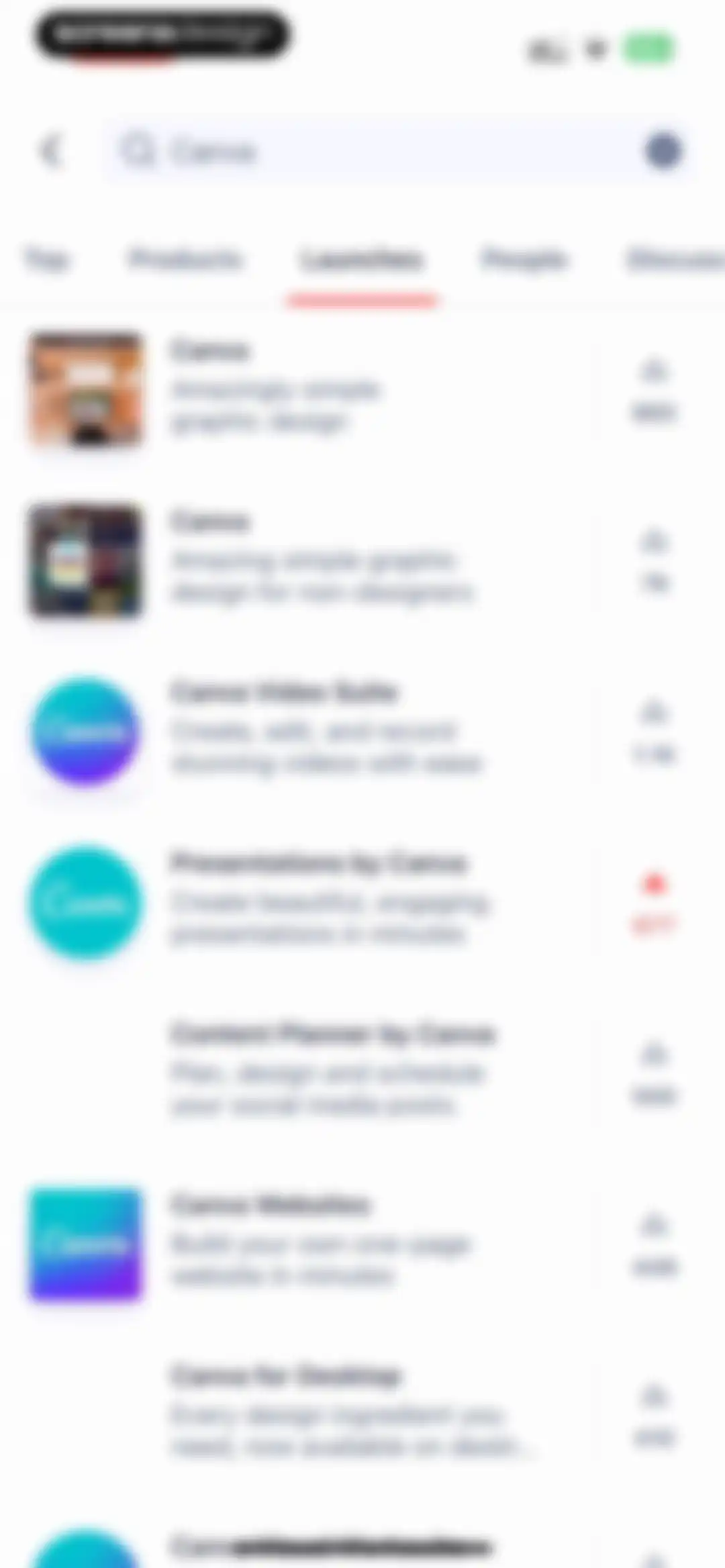 Product Hunt screen 76