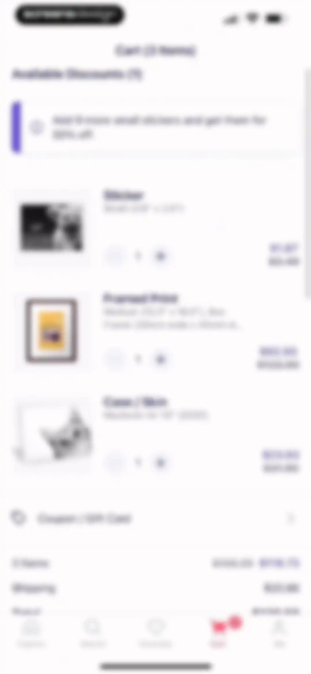 Redbubble - Shop original art screen 89