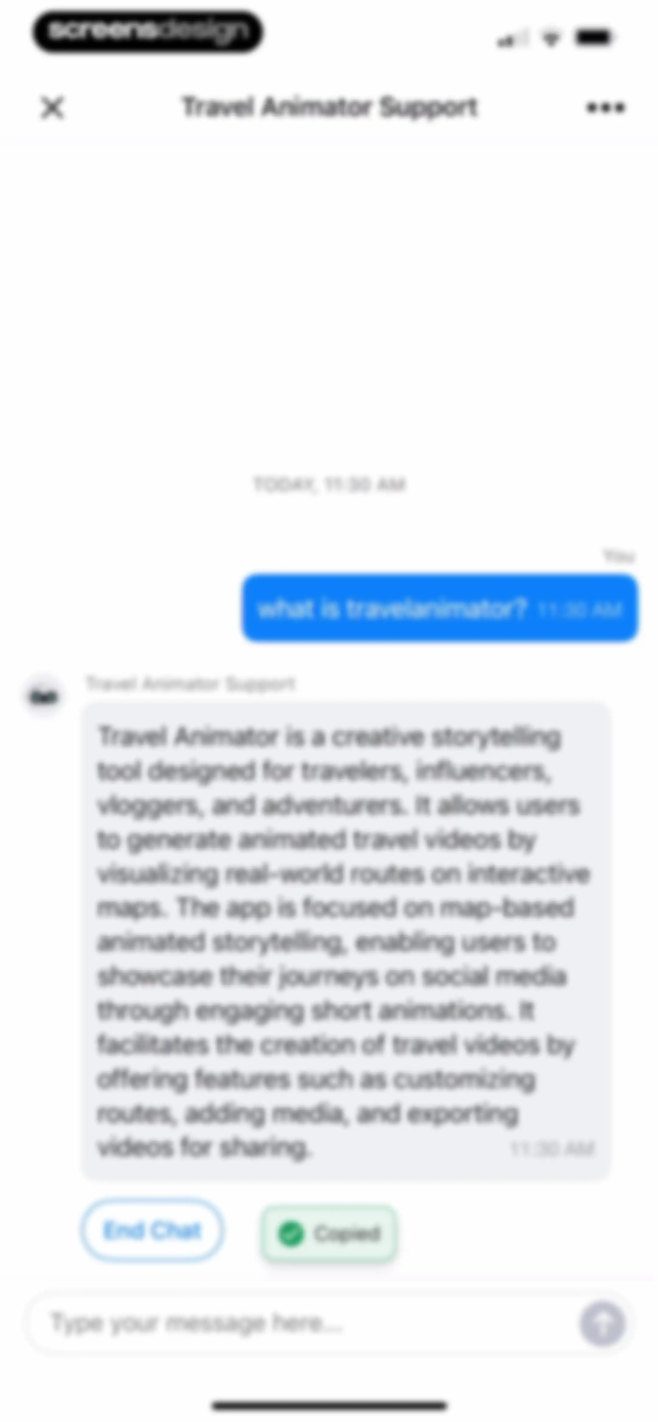 TravelAnimator: Journey Route screen 52