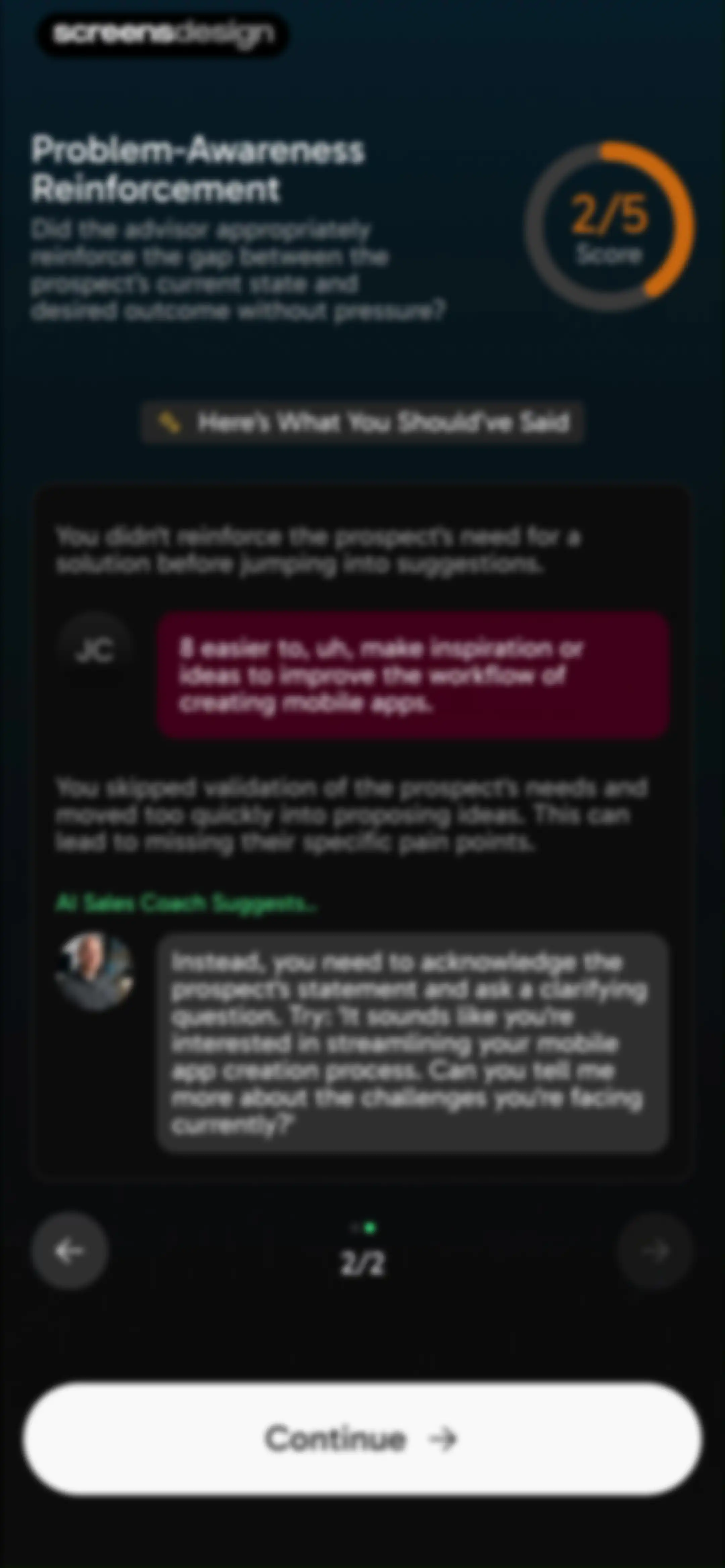 CloserCoach - AI Sales Trainer screen 56