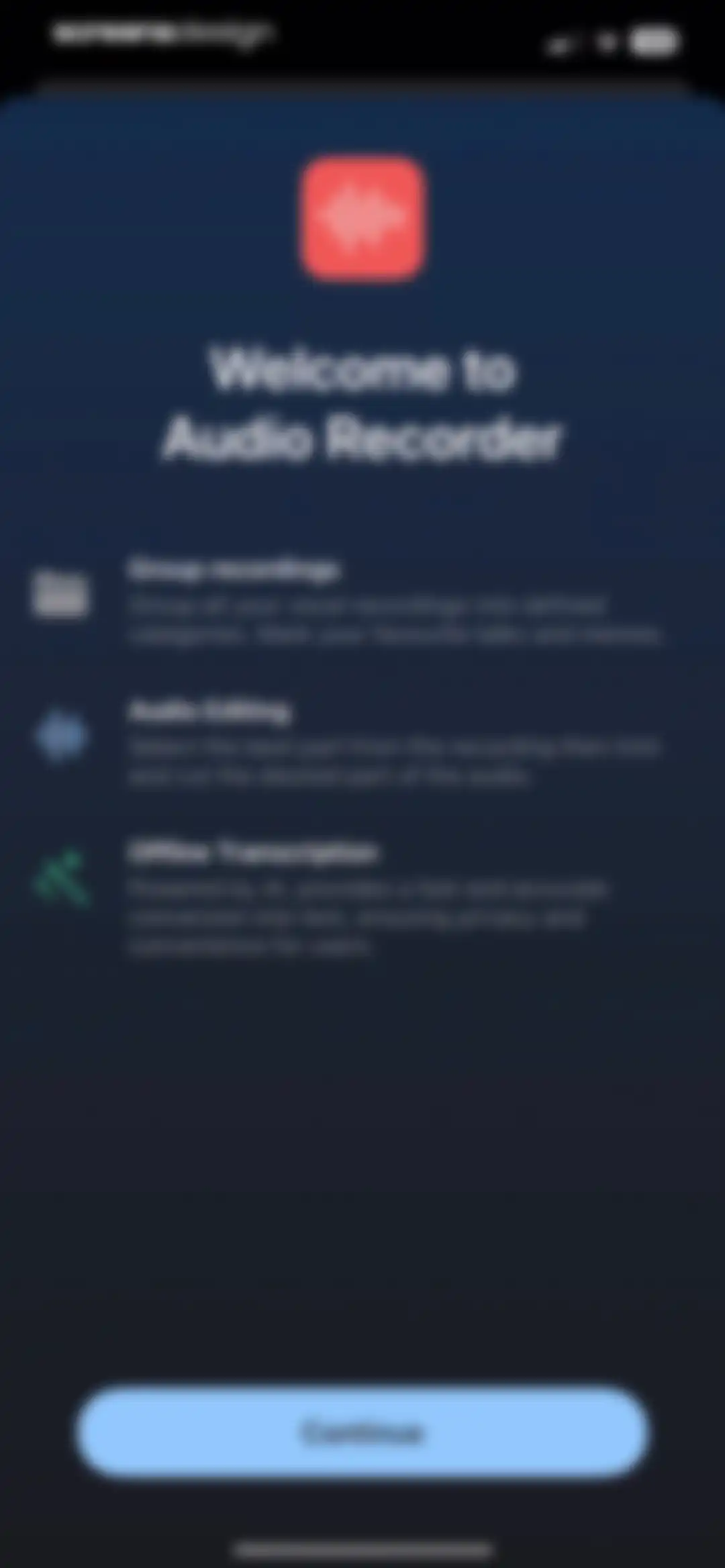 Voice Recorder & Transcribe screen 1