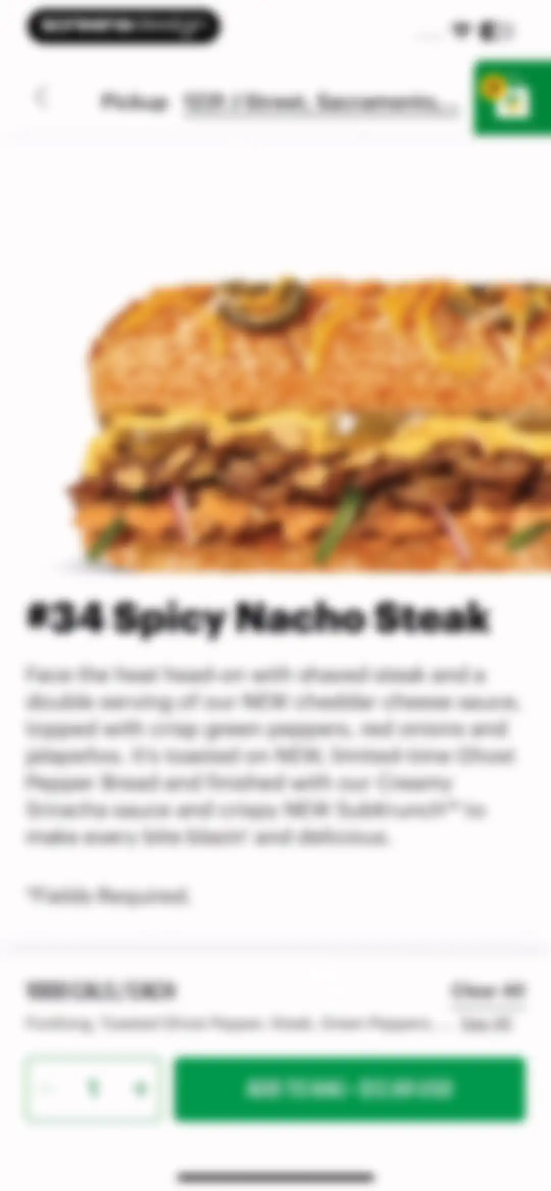 Subway® screen 35