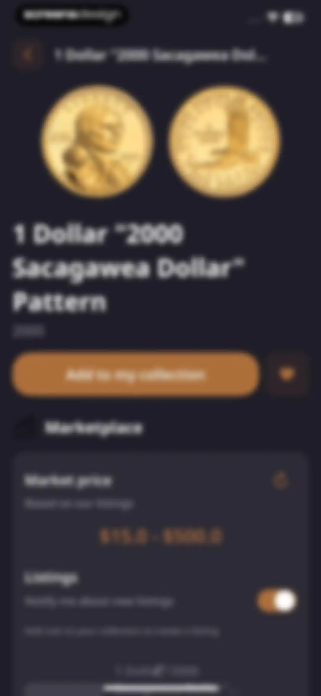 ScanCoin: identify & check screen 50
