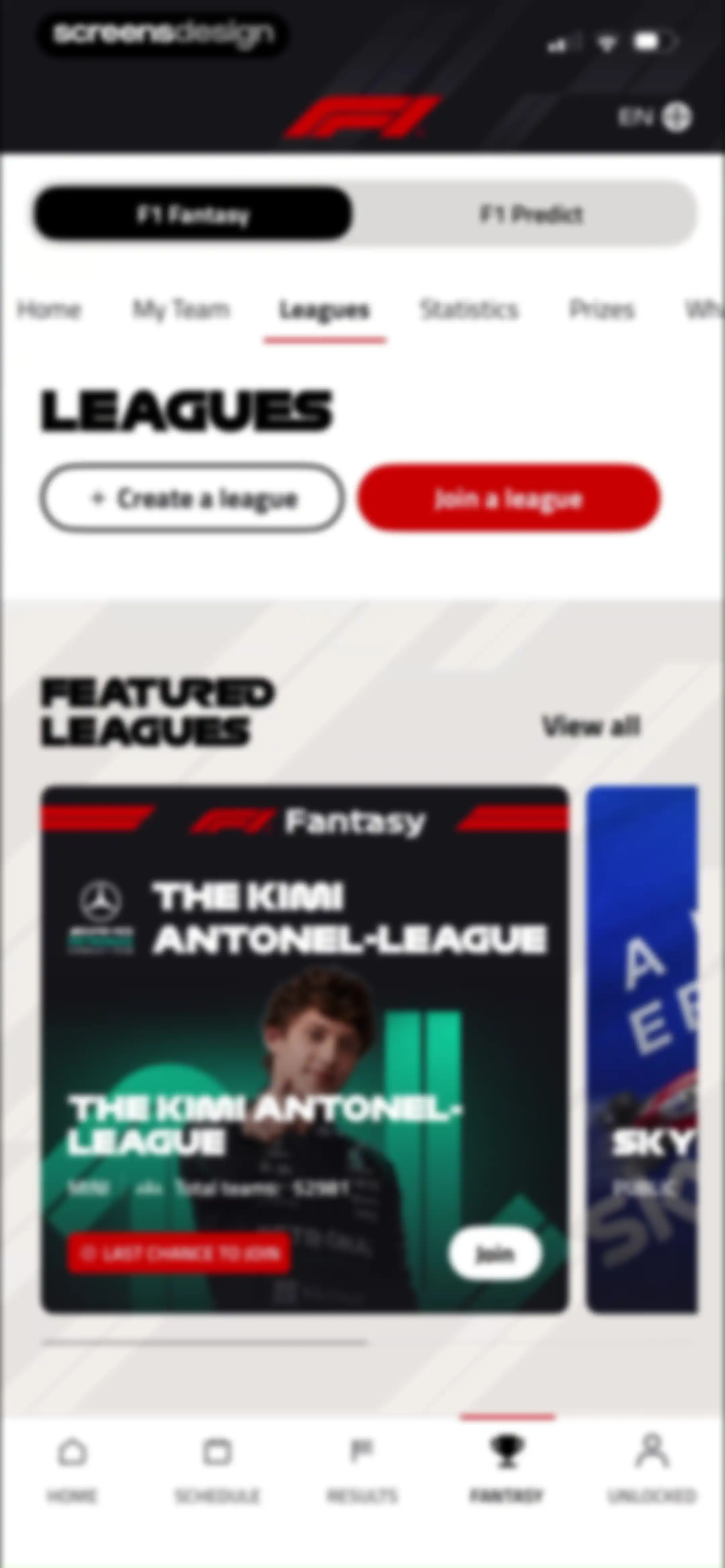 Formula 1® screen 98