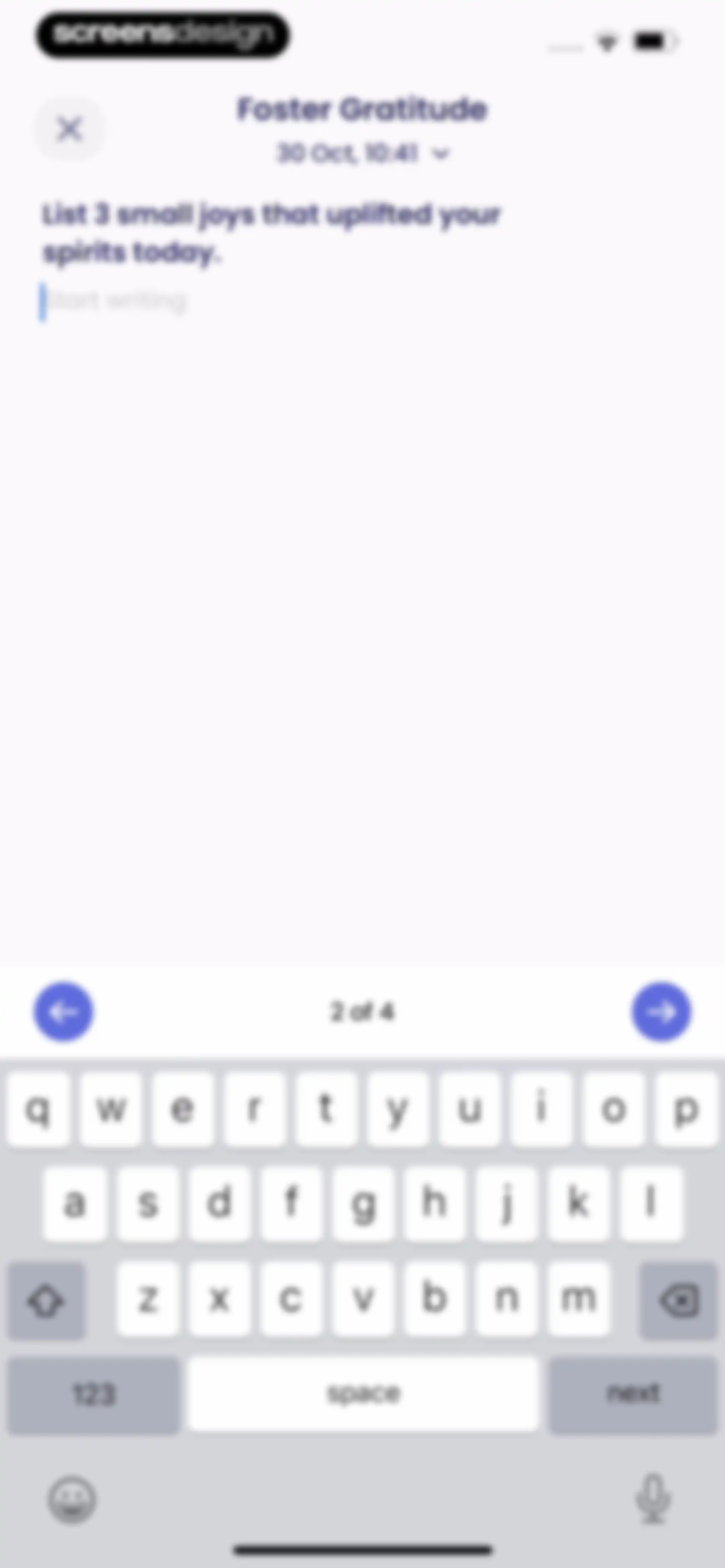 Breeze: Start Self-Discovery screen 80