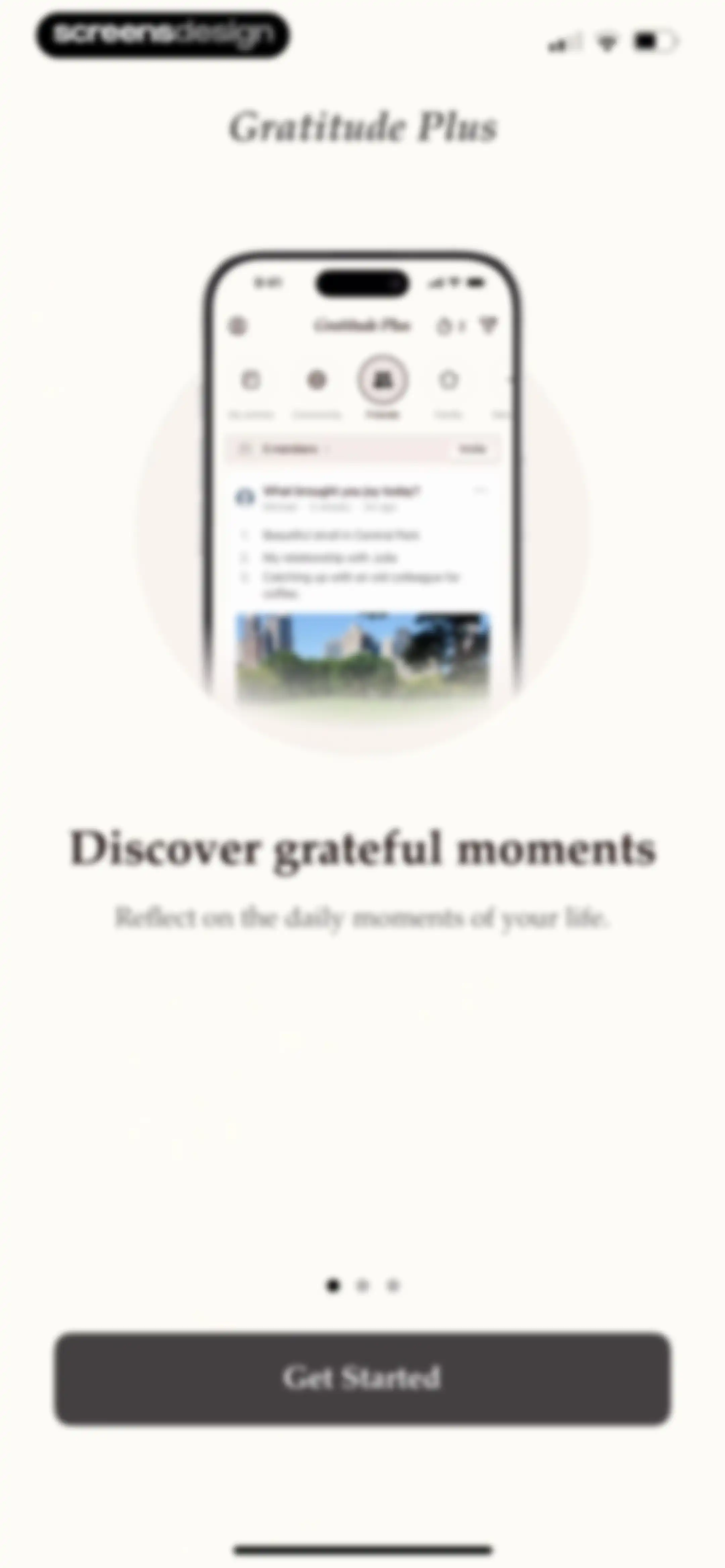 Gratitude Plus – Journal screen 2
