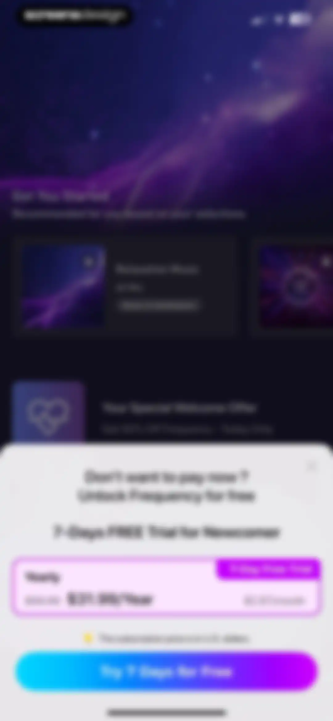 Frequency: Healing Sounds screen 10