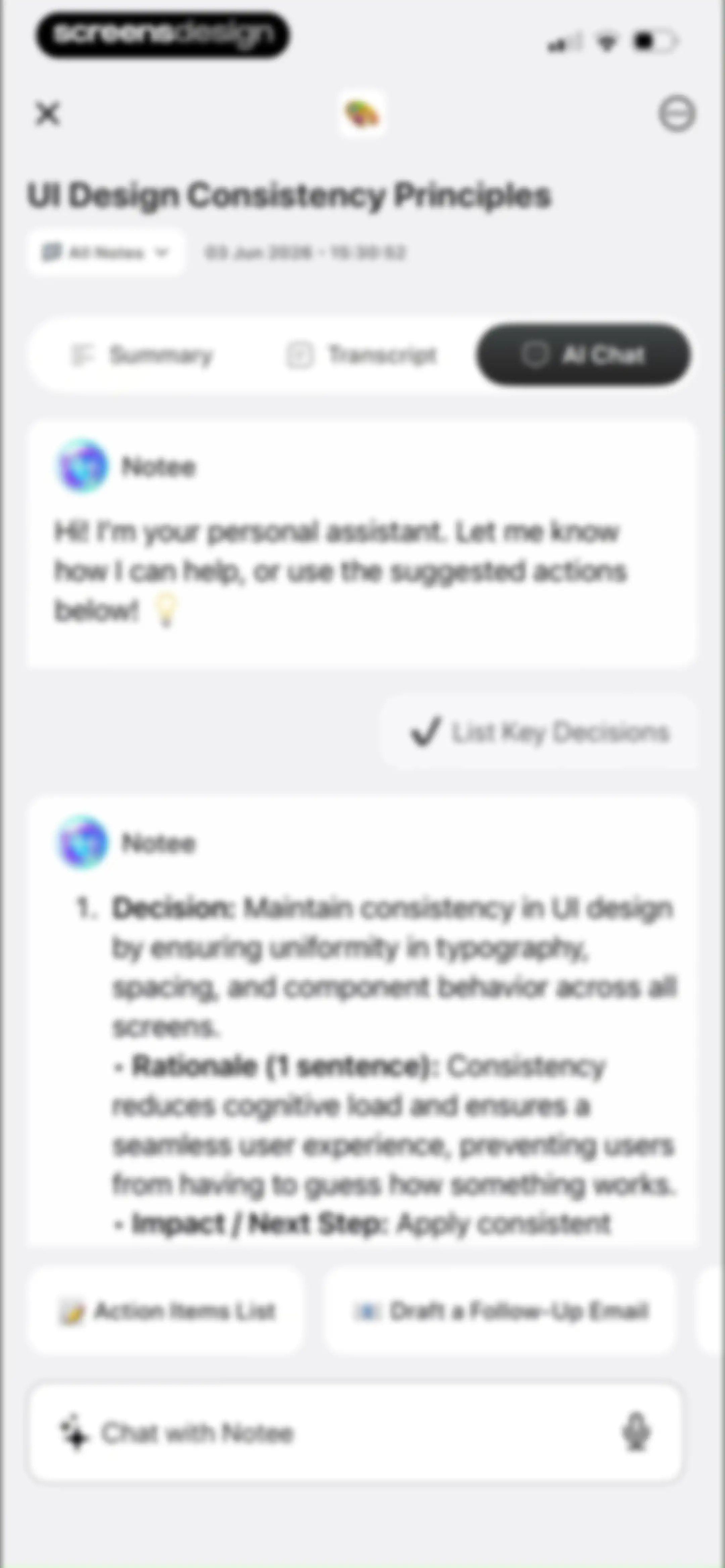 Notee: AI Note Taker screen 41