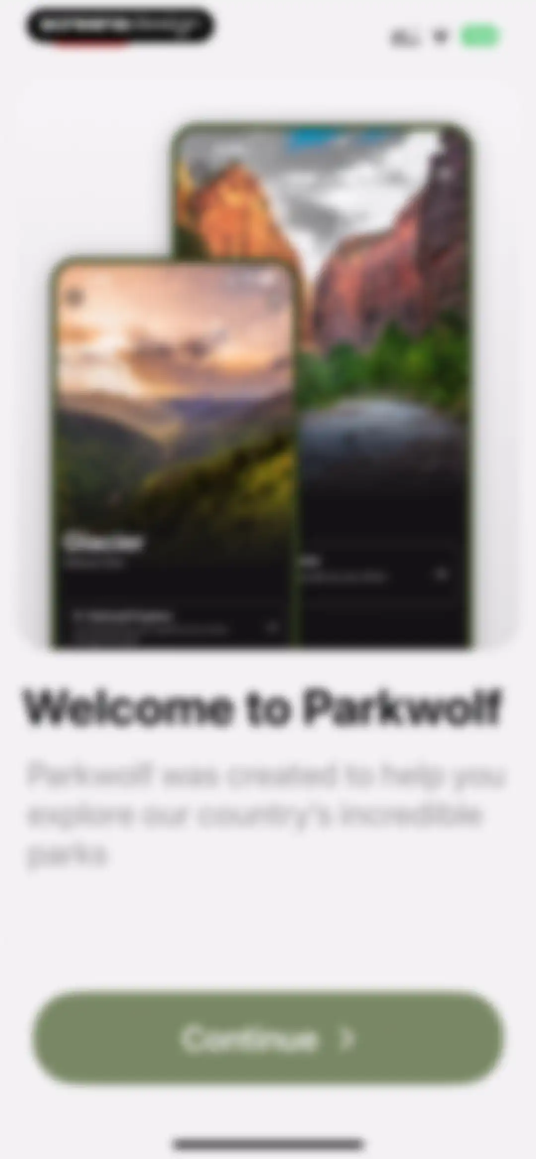 Parkwolf: National Park Guide screen 1