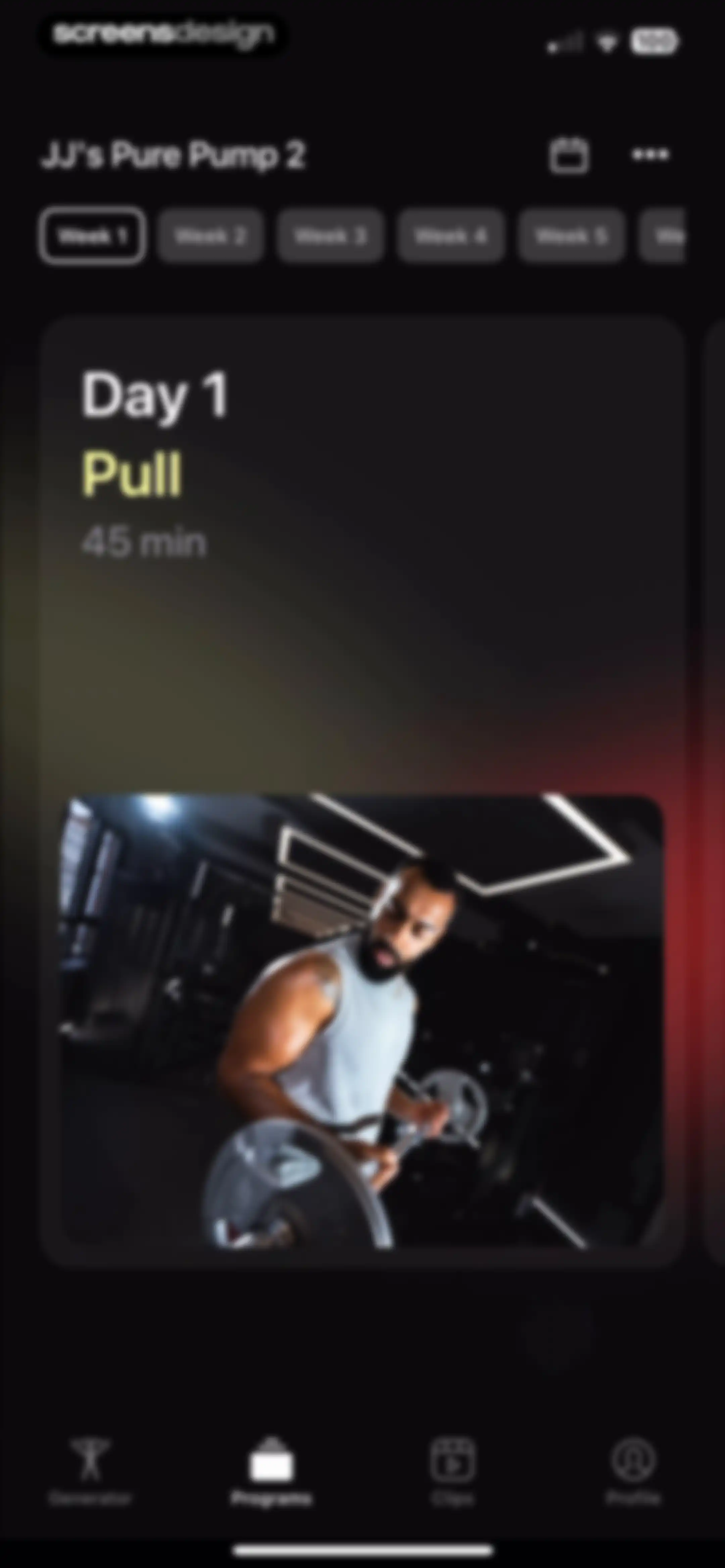 Peloton Strength+ screen 80