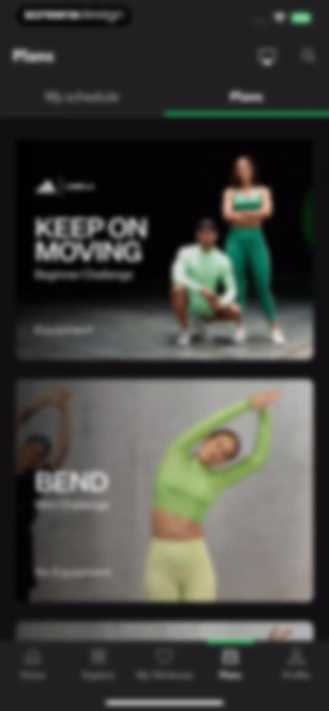 LES MILLS+: home workout app screen 40