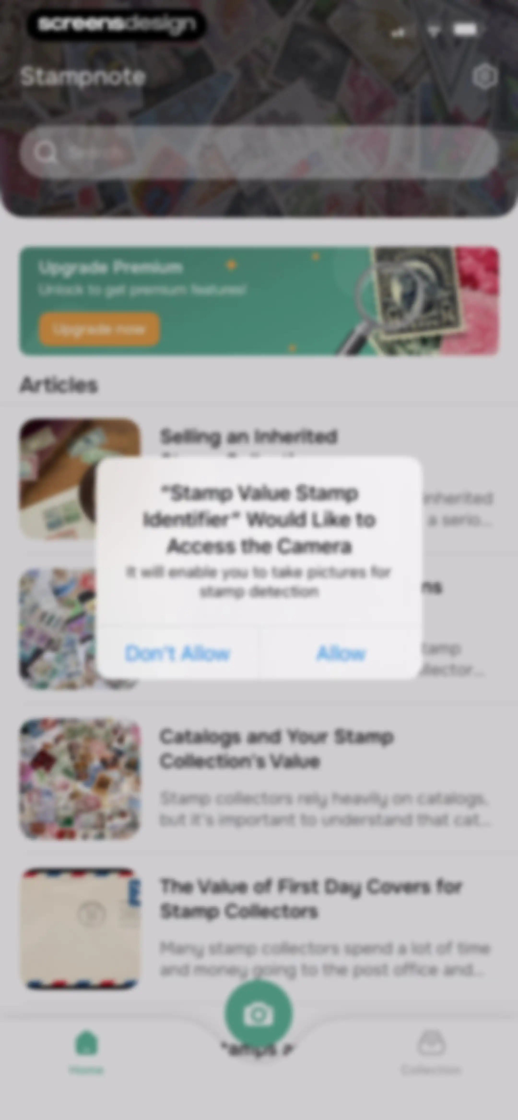 Stamp Value Stamp Identifier screen 9