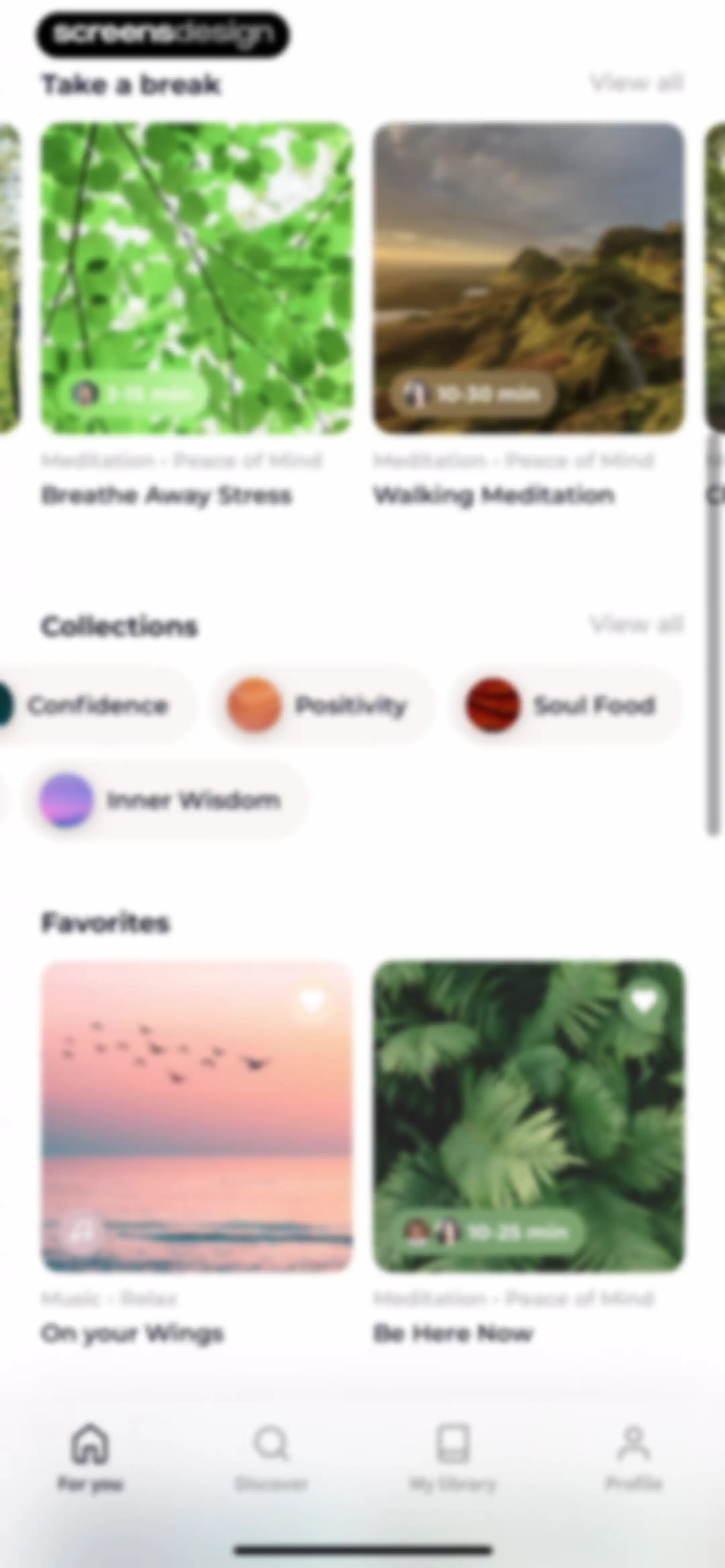 Meditation Moments - Guided screen 40