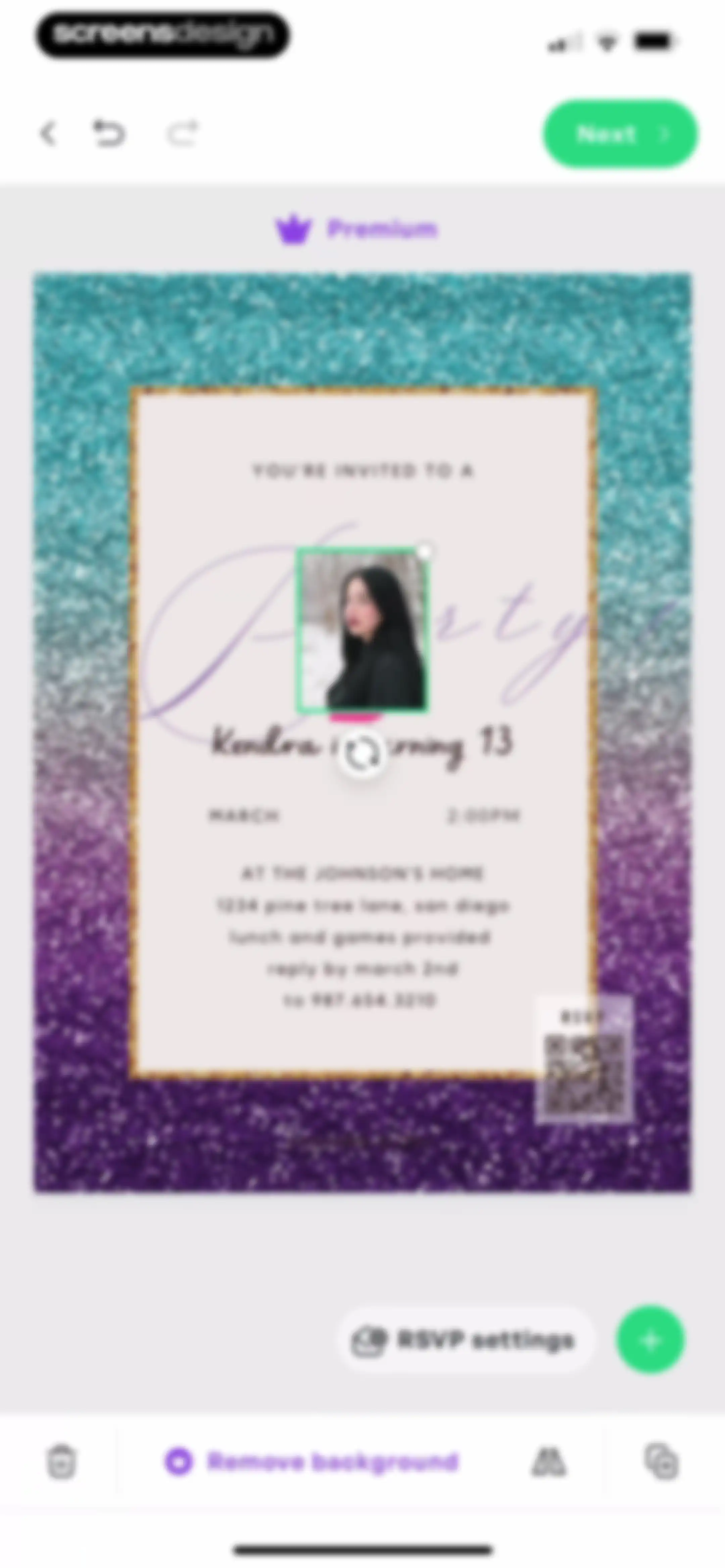 Invitation Maker: Cards & RSVP screen 41