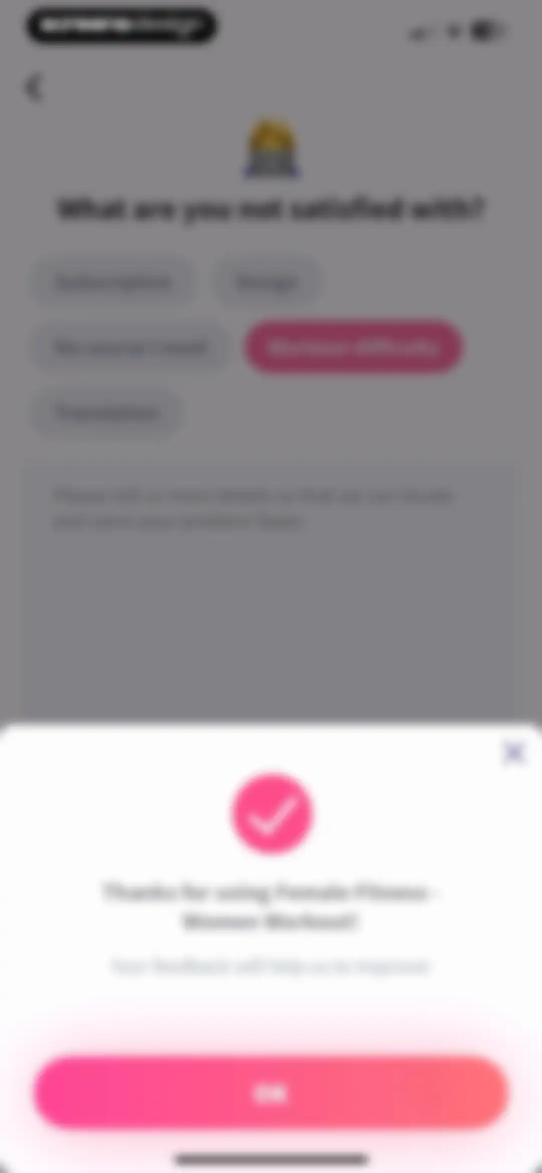 Workout for Women: Fit at Home screen 201