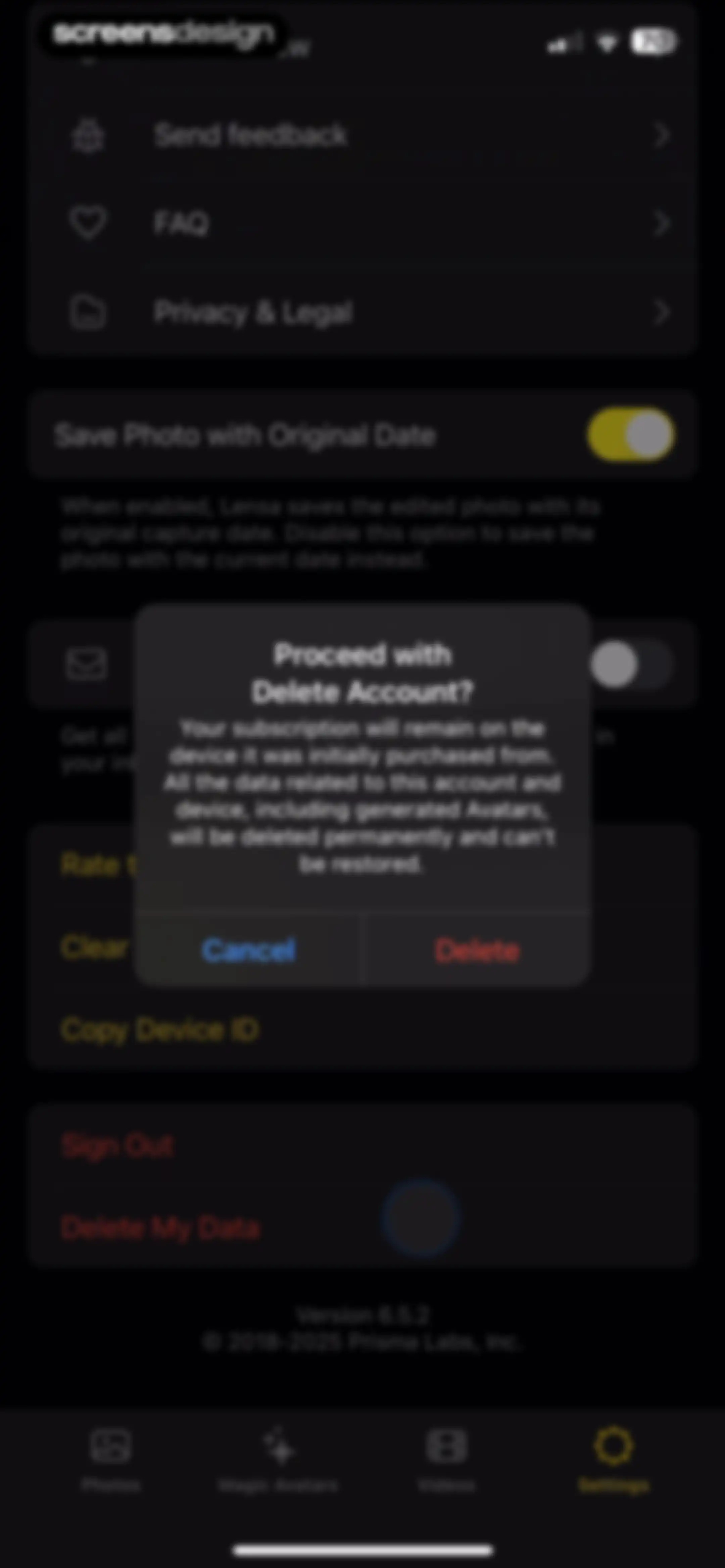 Lensa AI: Photo Editor screen 131