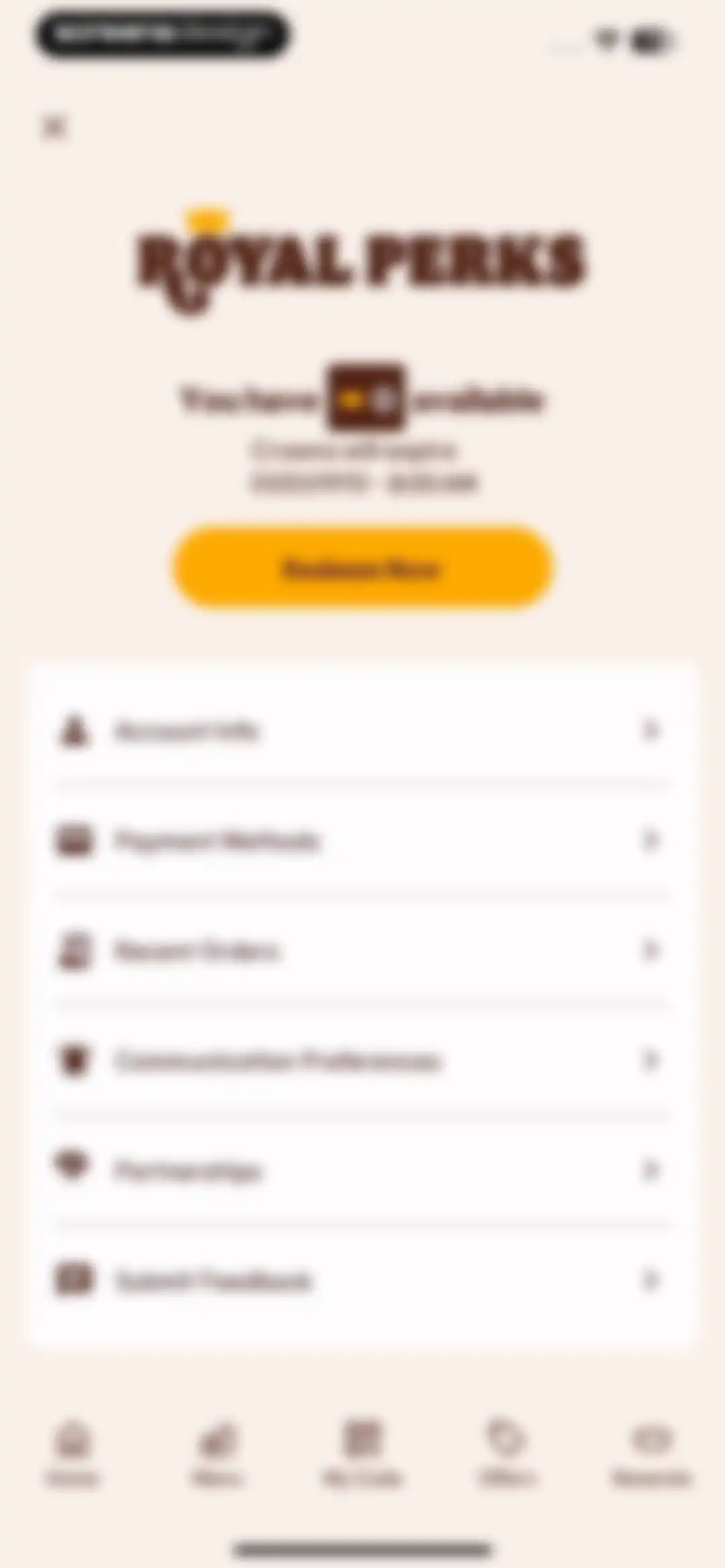 BURGER KING® App screen 84