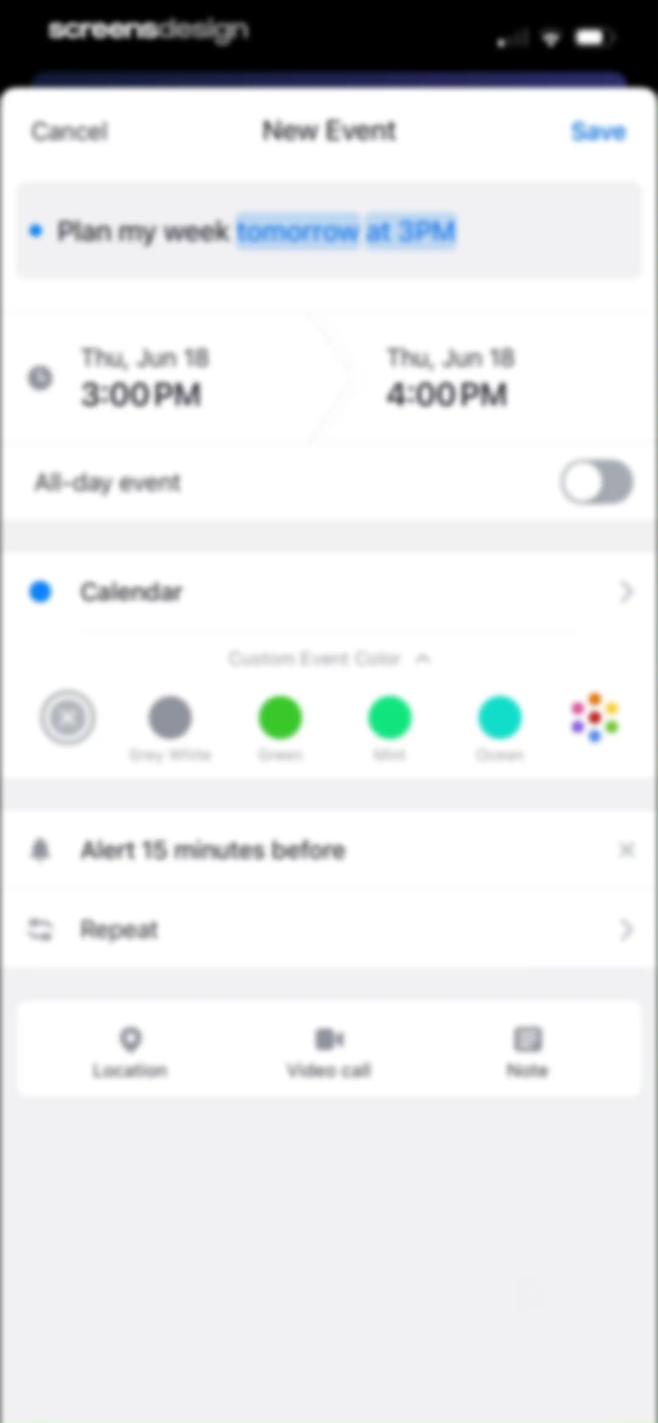 Calendars: Schedule Planner screen 21