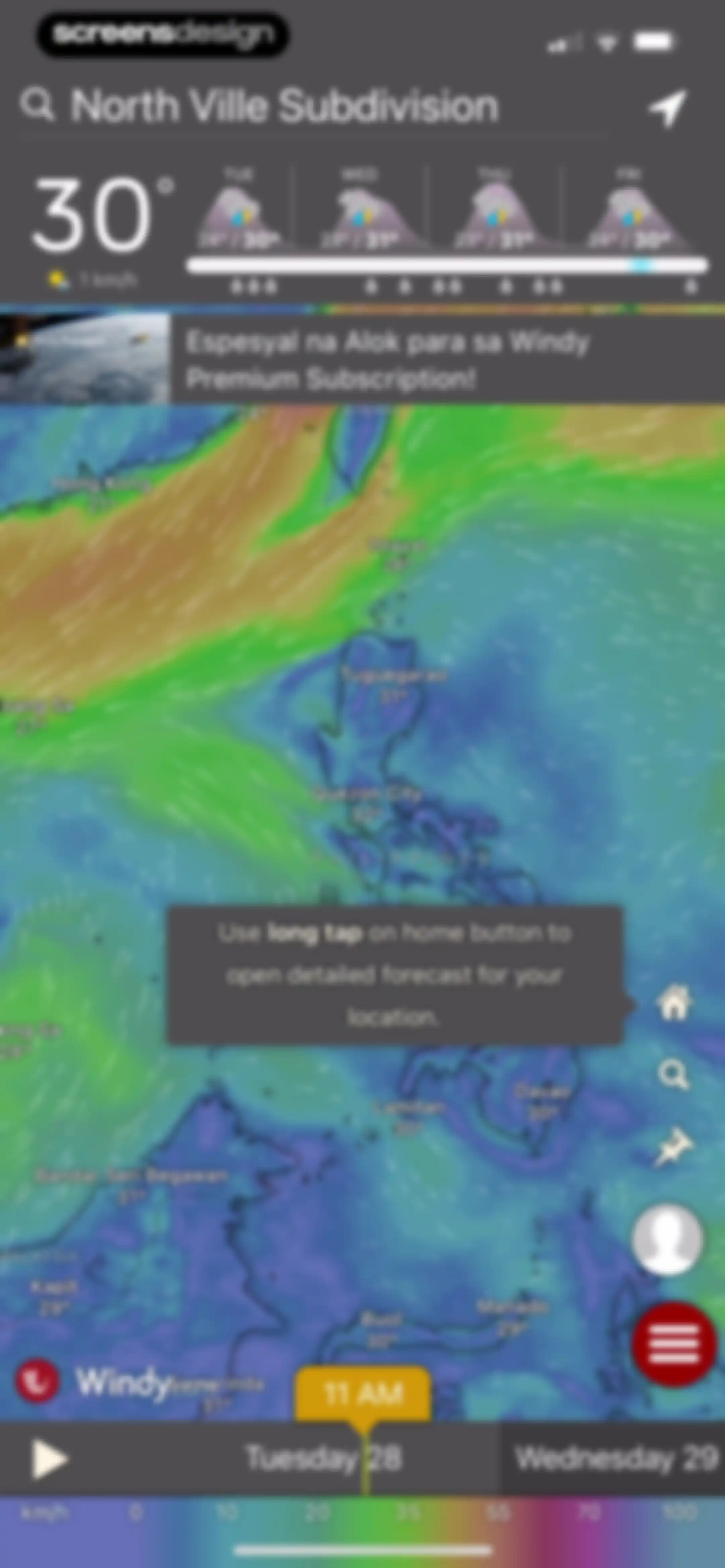 Windy.com screen 30
