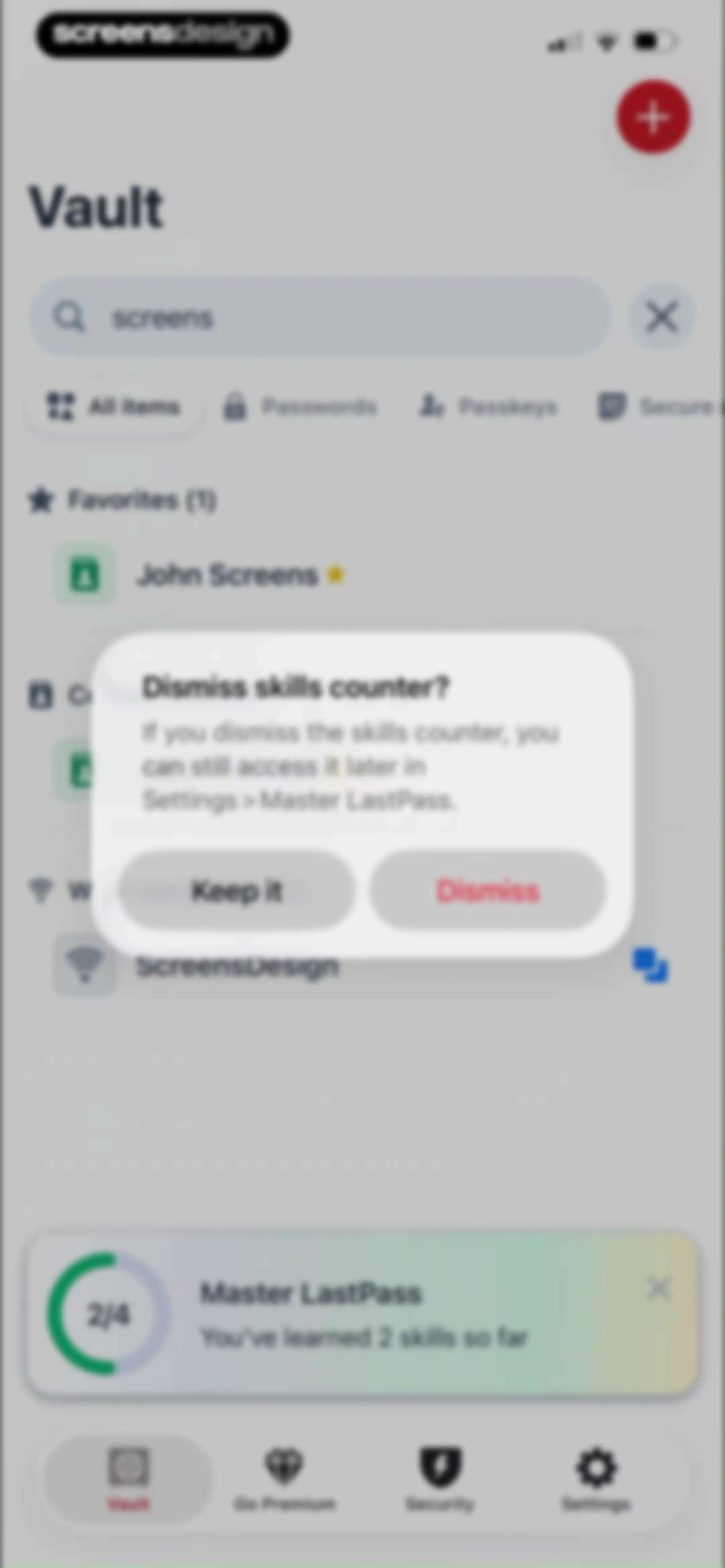 LastPass Password Manager screen 61
