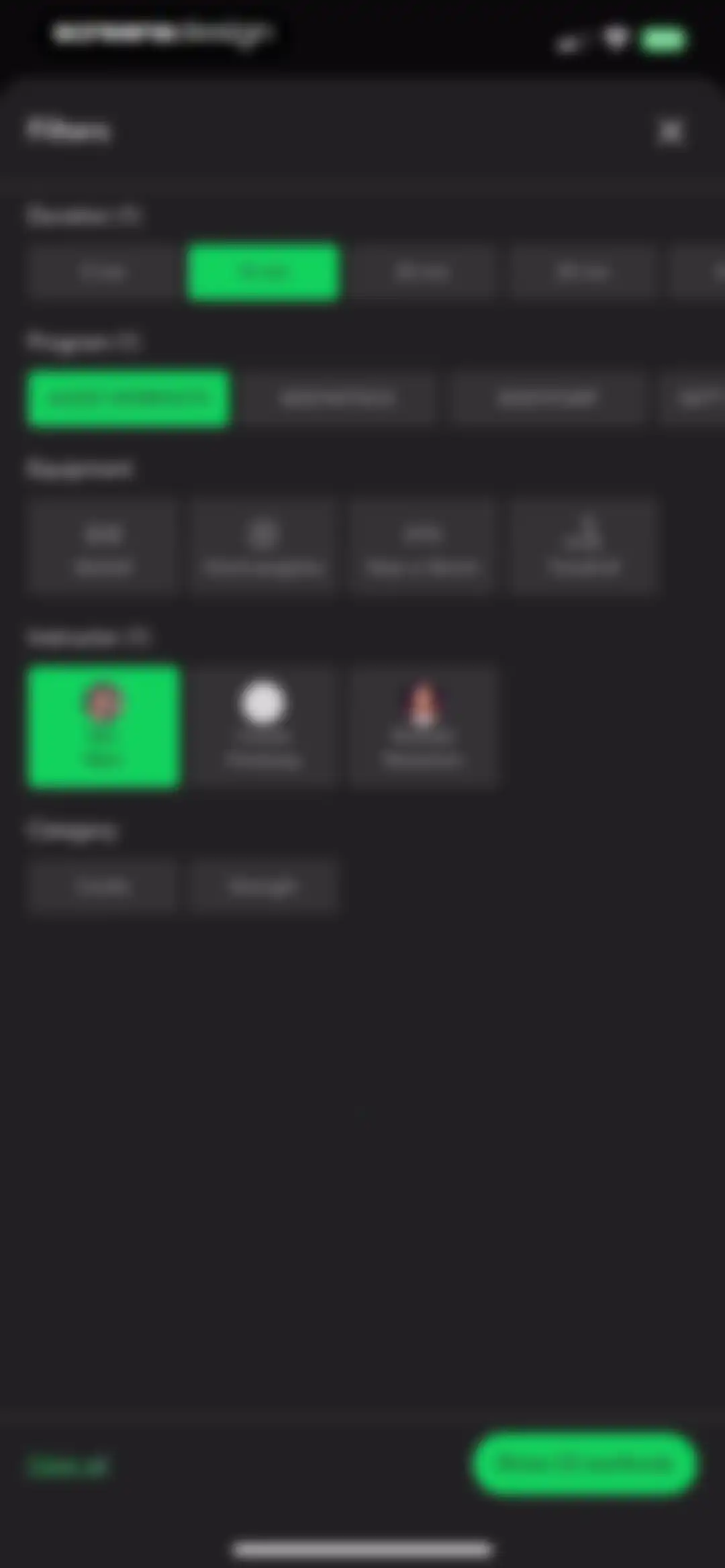 LES MILLS+: home workout app screen 20