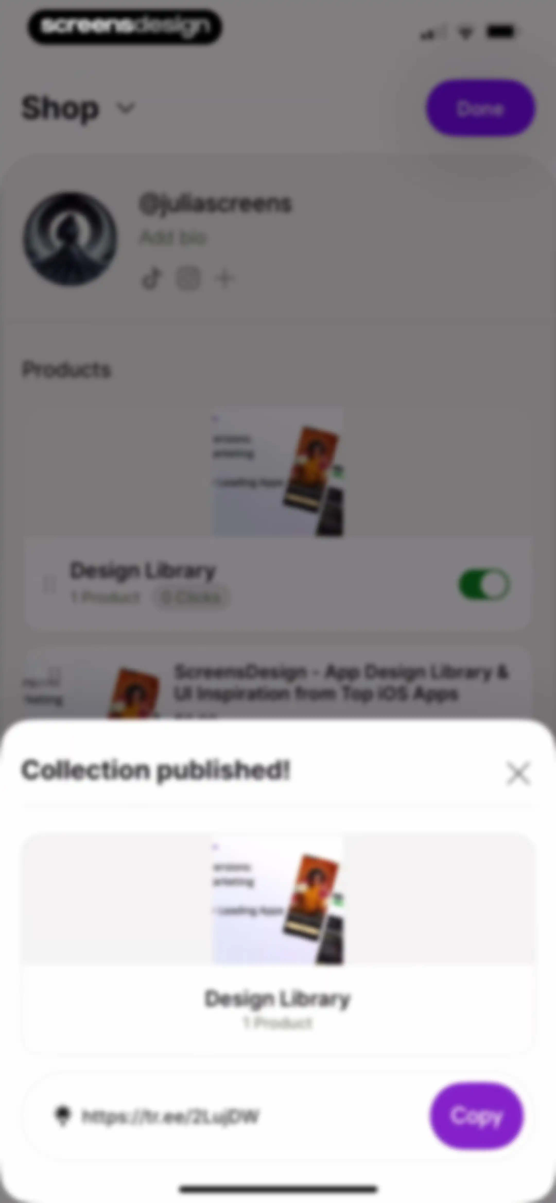 Linktree: Link in Bio Creator screen 103