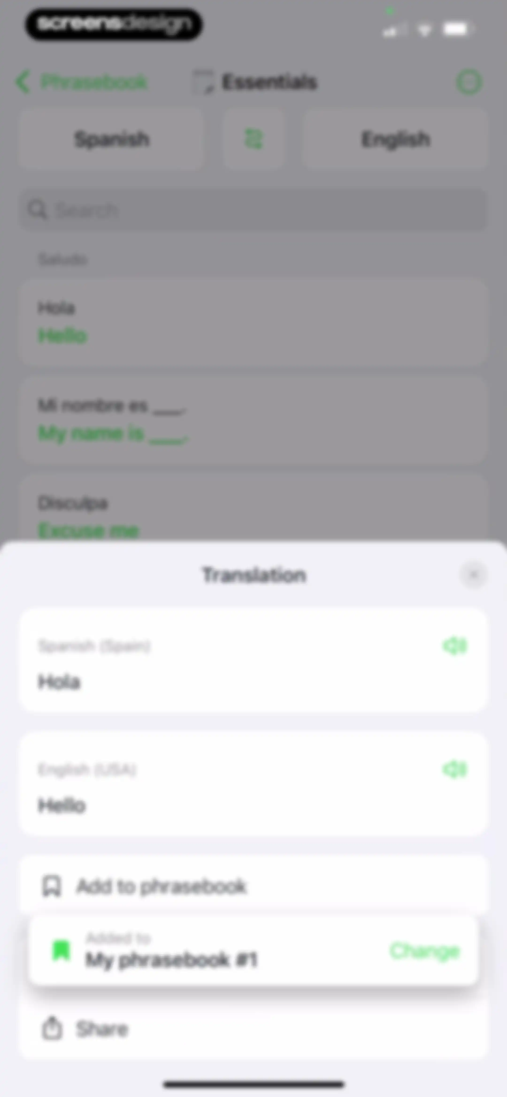 iTranslate Translator screen 68