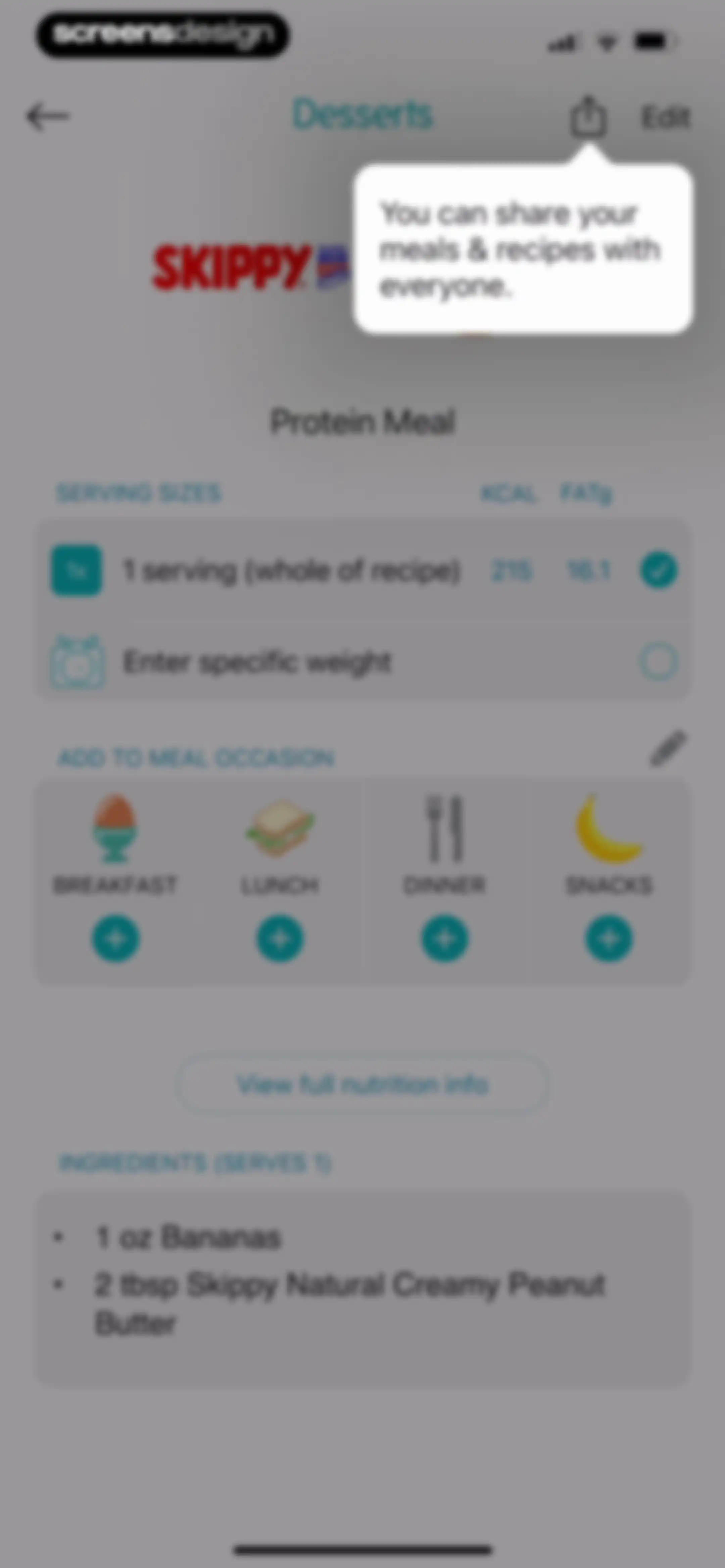 Calorie Counter + screen 51