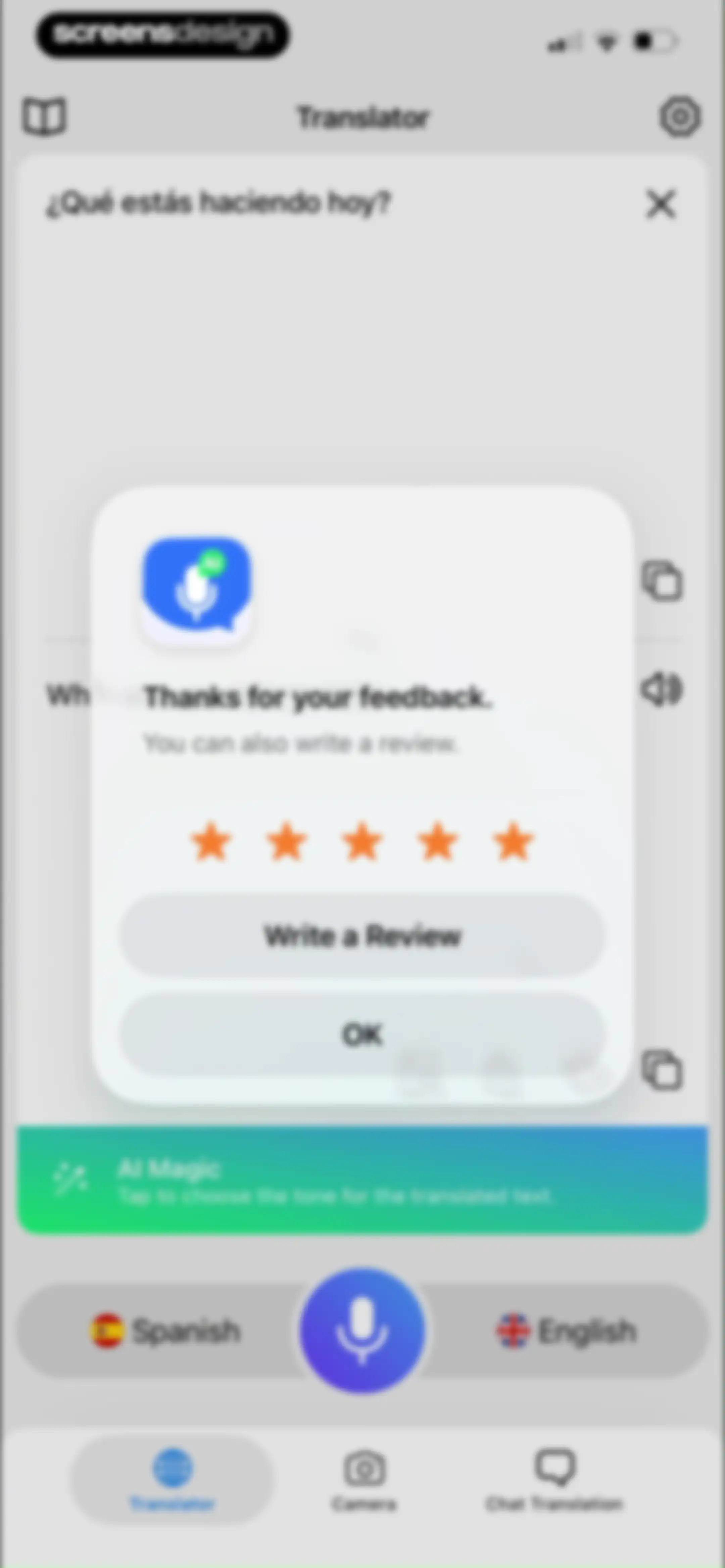 Voice Translator: AI Translate screen 20