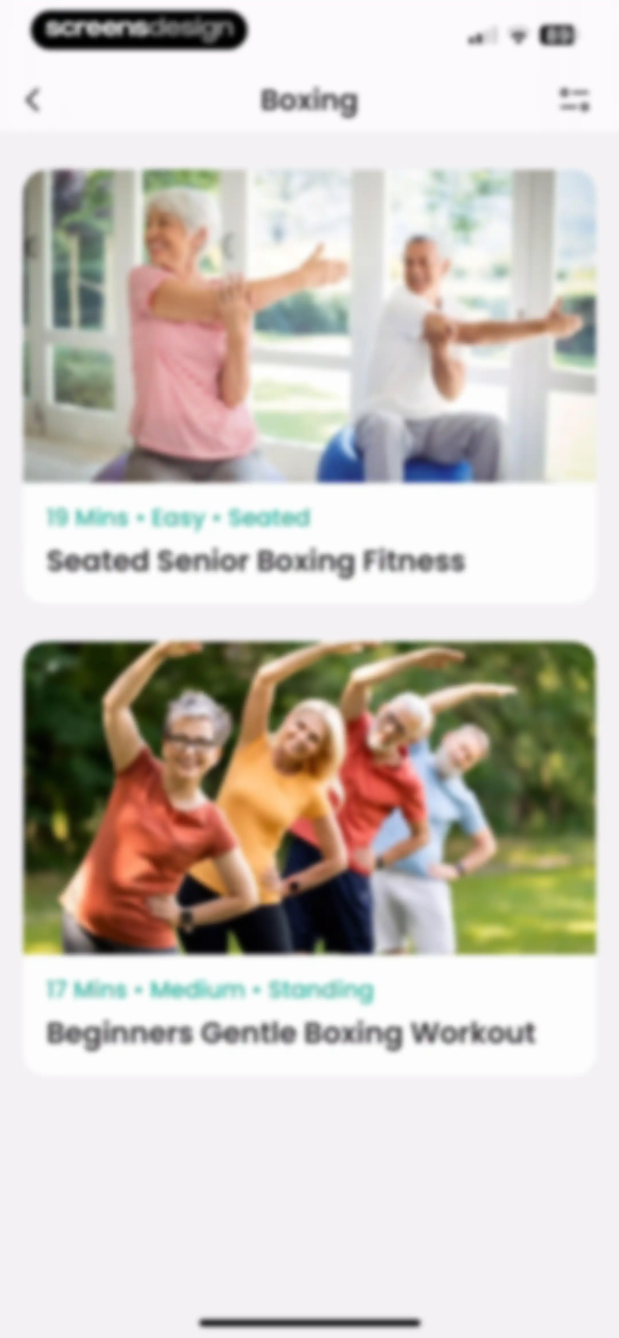 Workout for Seniors: SeniorFit screen 120