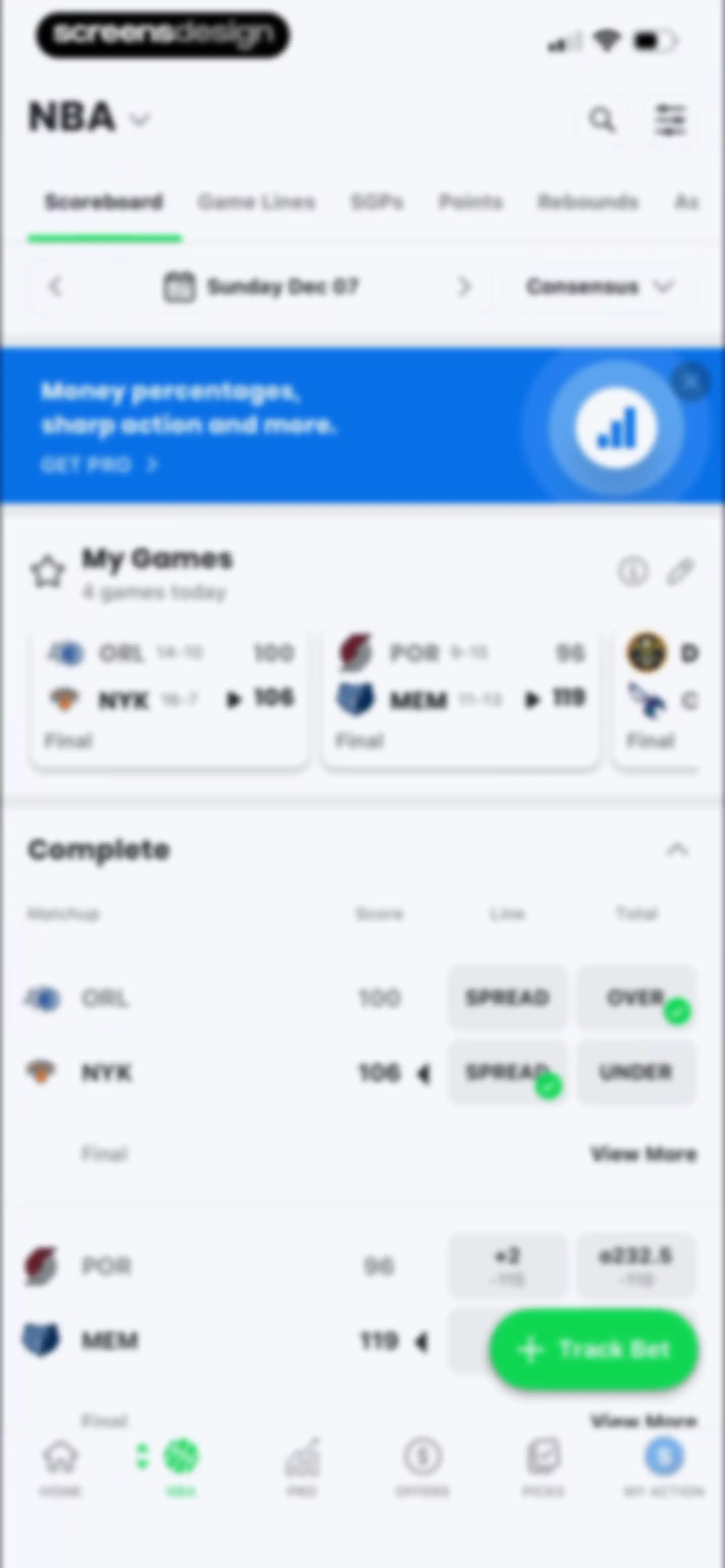 Action Network: Sports Betting screen 108