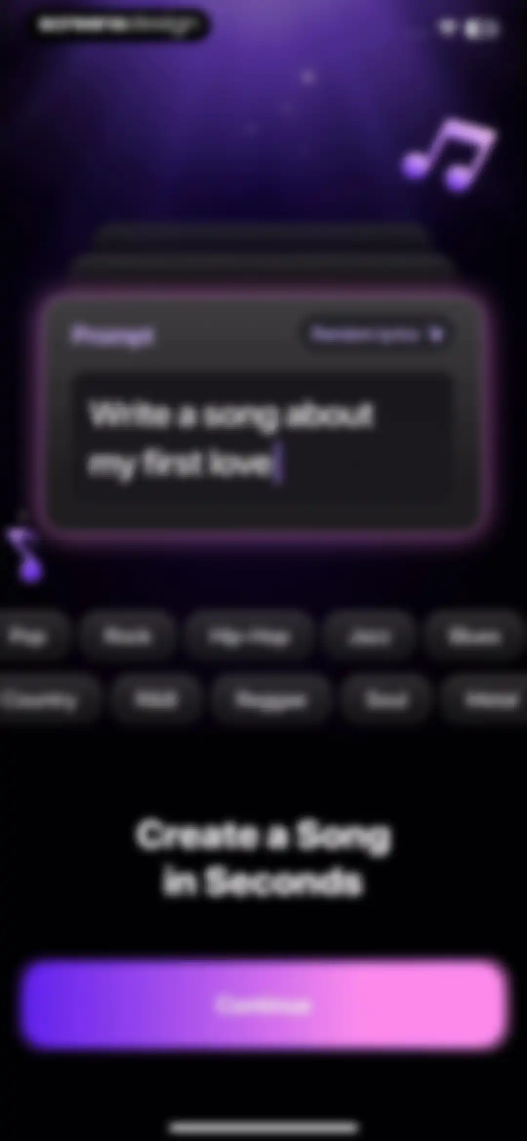 AI Song Music Generator: Muzio screen 3