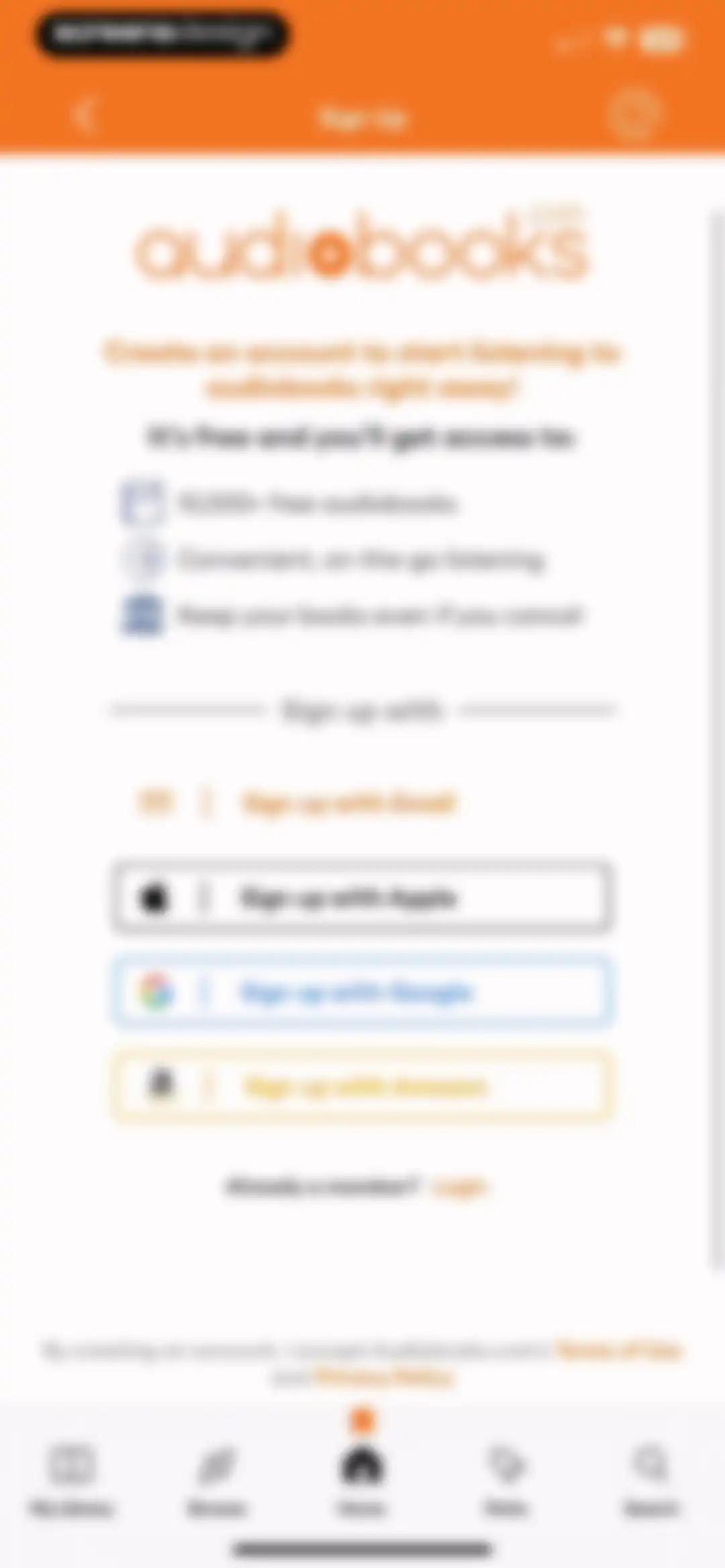 Audiobooks.com: Get audiobooks screen 3
