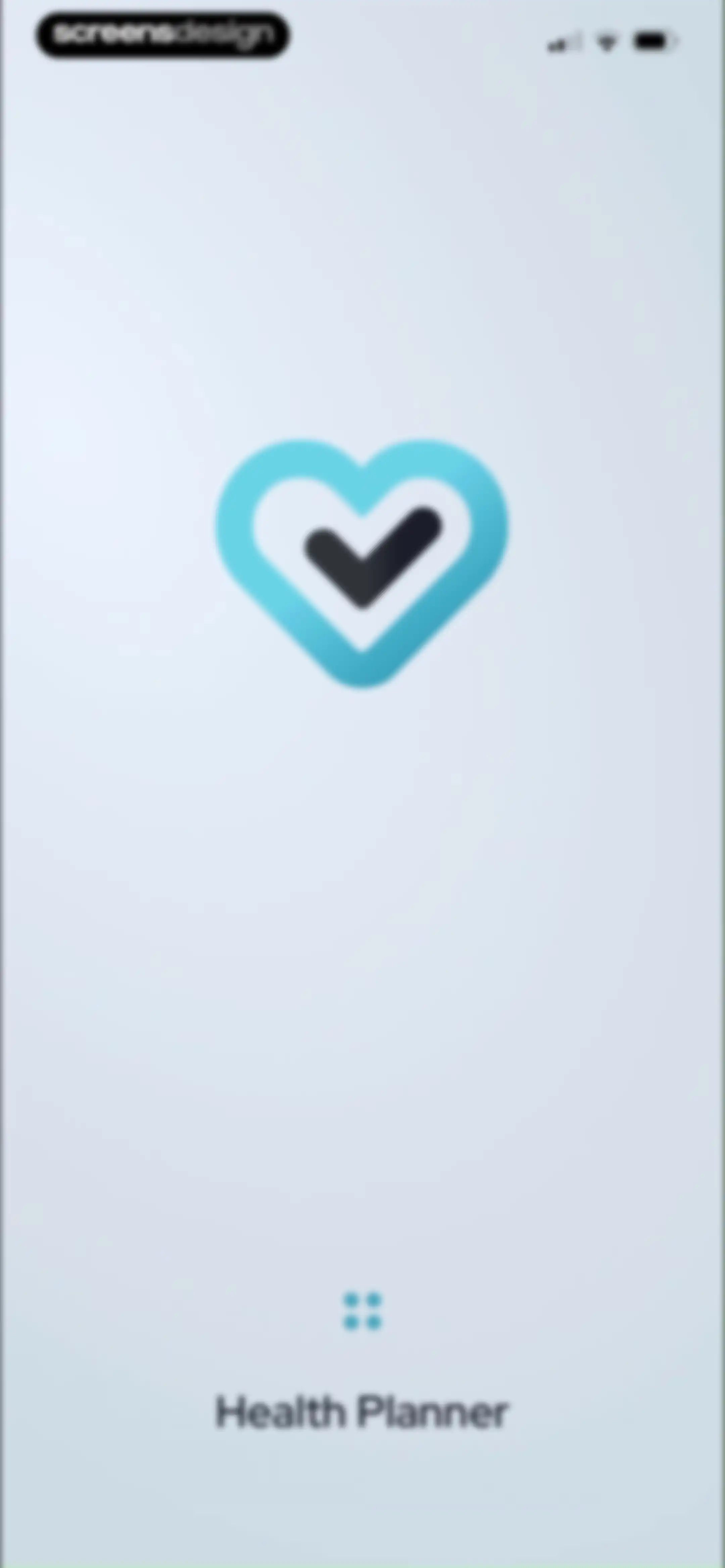 Health Planner & Tracker screen 1