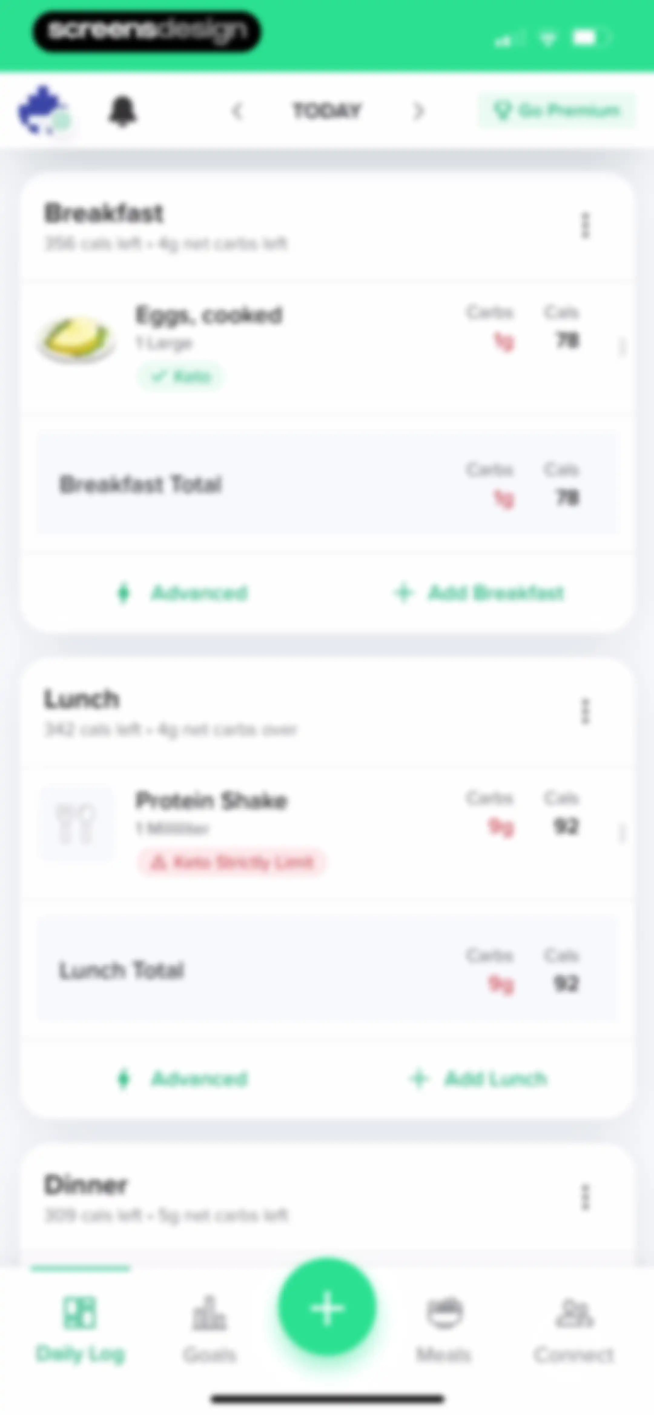 Carb Manager: Keto & Macro Log screen 153