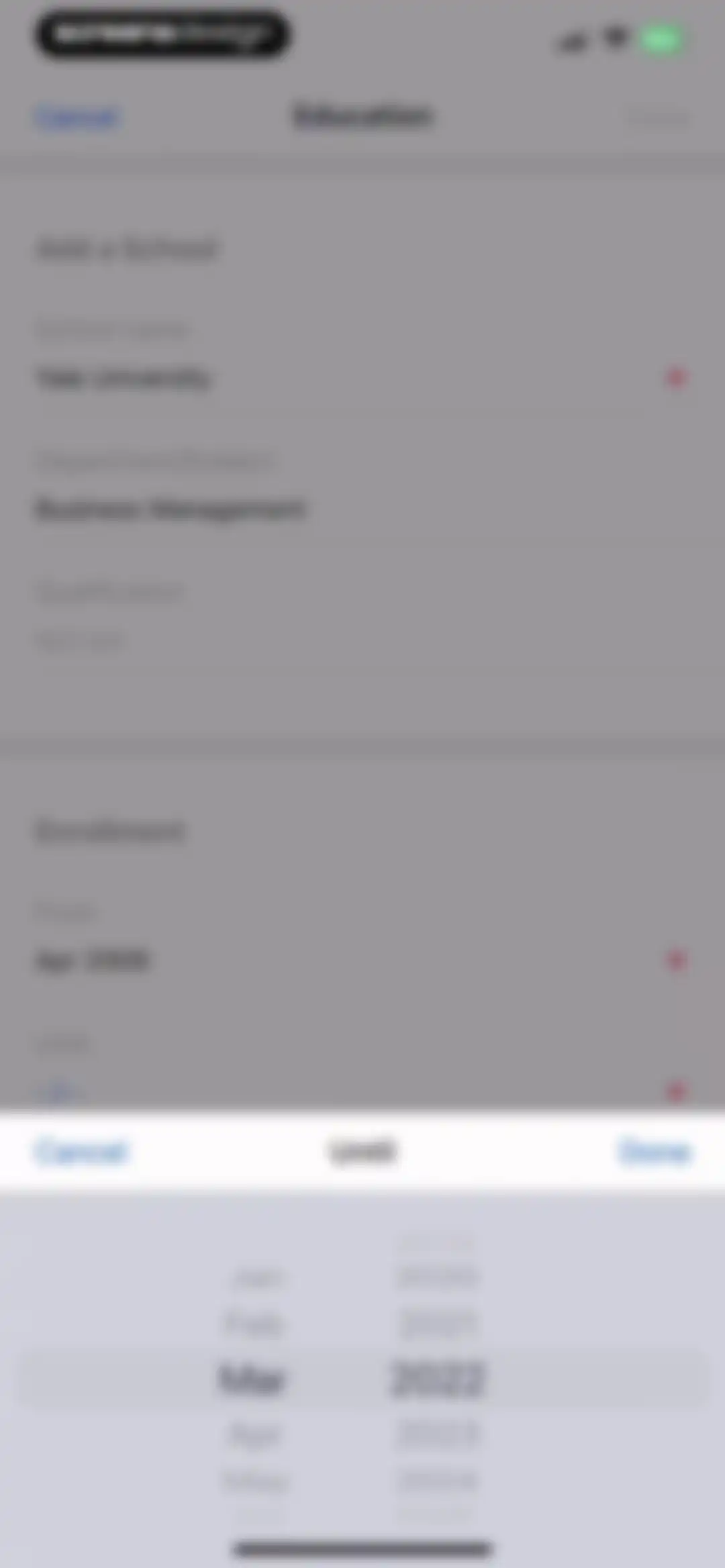 Eight: Business Card Manager screen 51