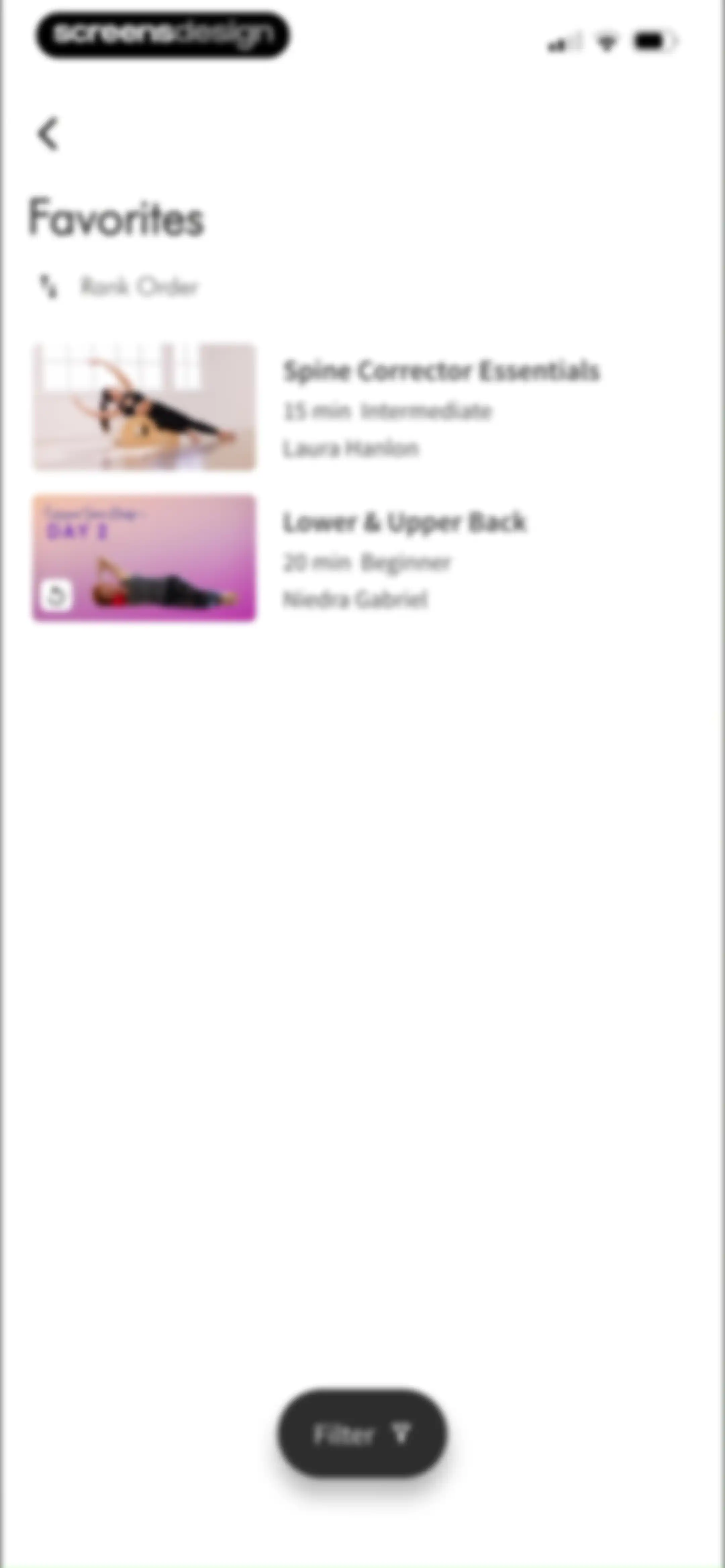 Pilates Anytime | Workouts screen 57