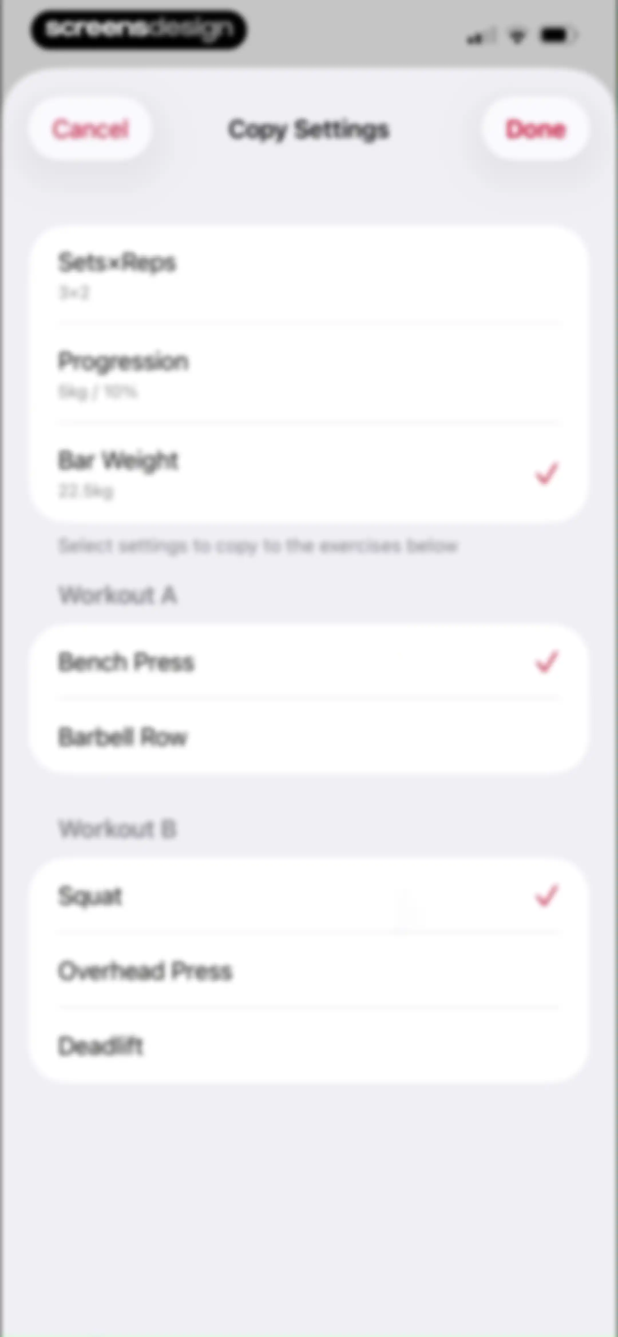 Stronglifts 5x5 Workout Plan screen 39