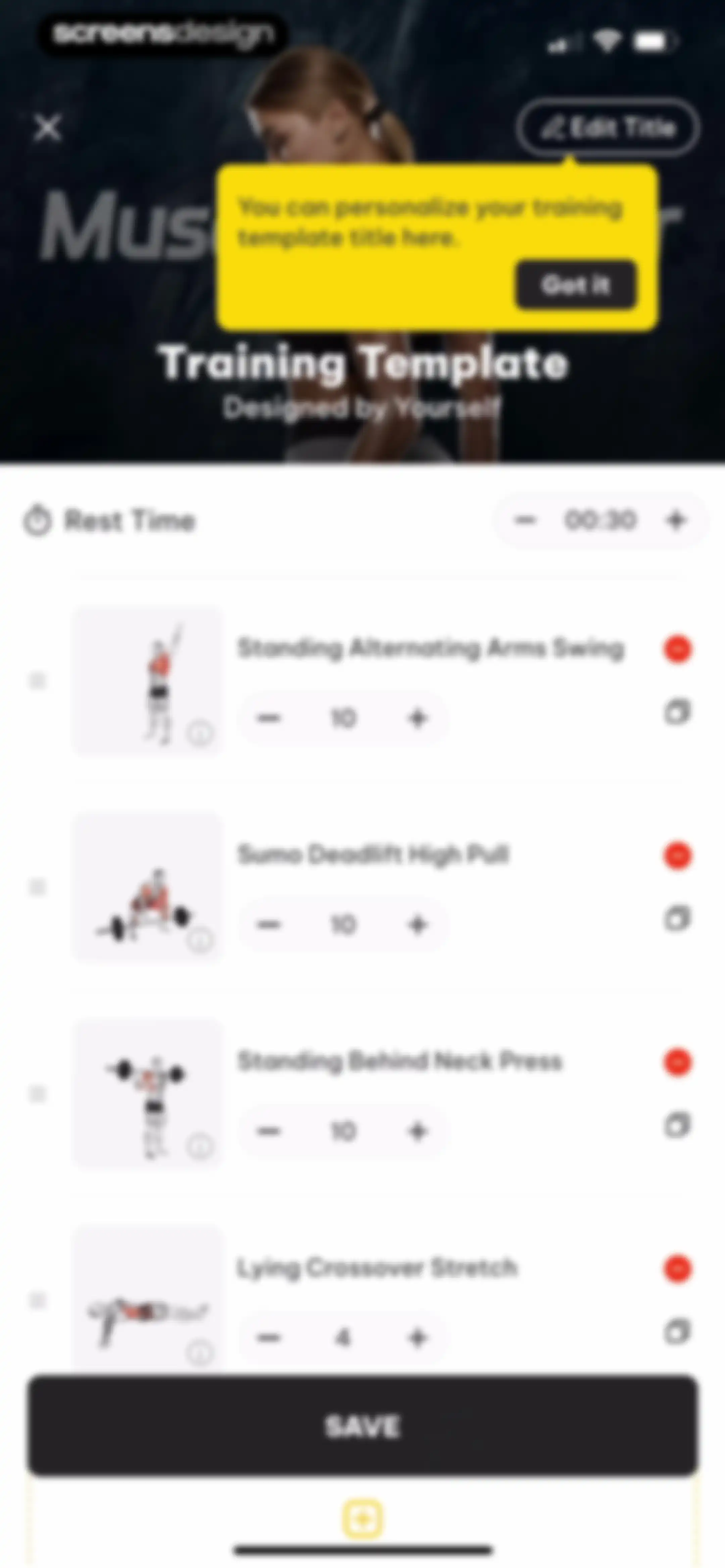 Muscle Monster Workout Planner screen 75