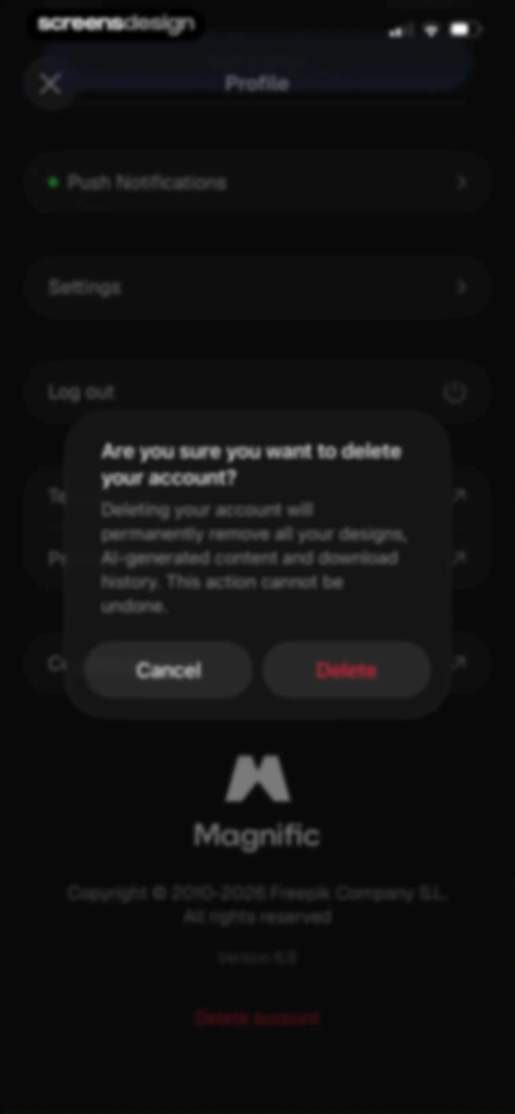 Magnific - AI Video & Image screen 92