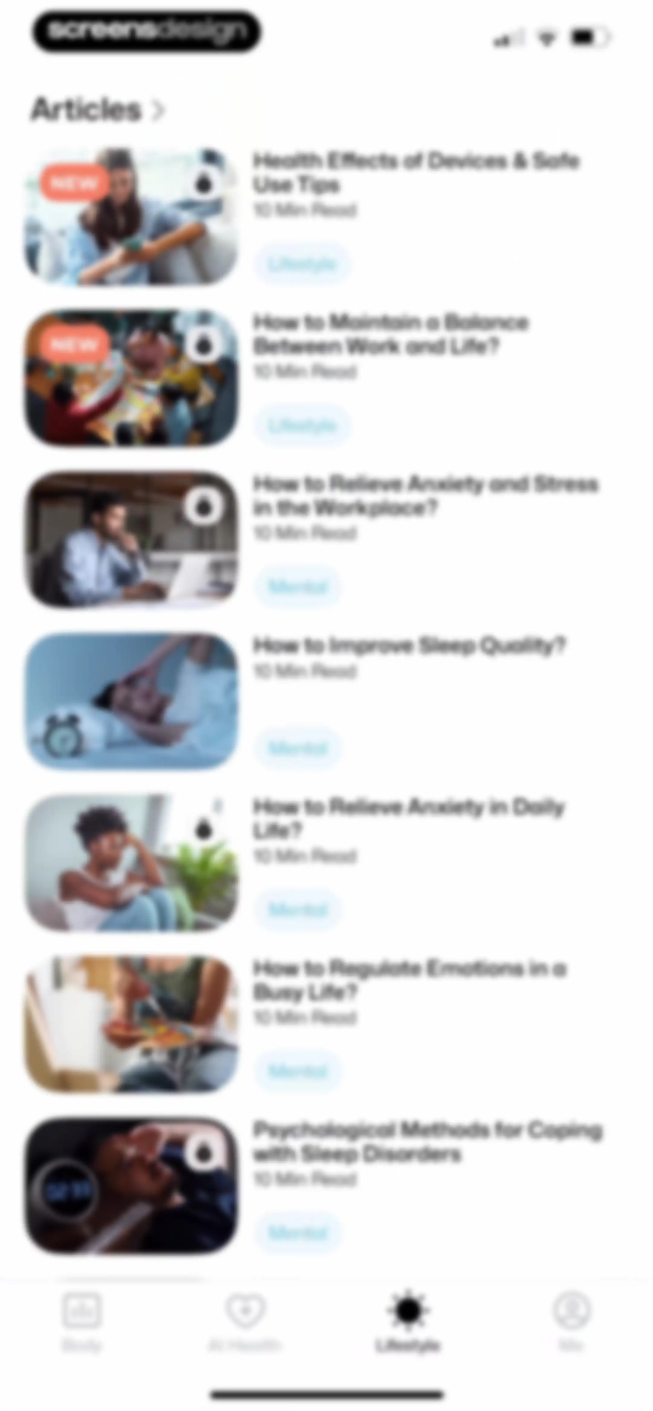 Wellance – AI Health & Balance screen 132