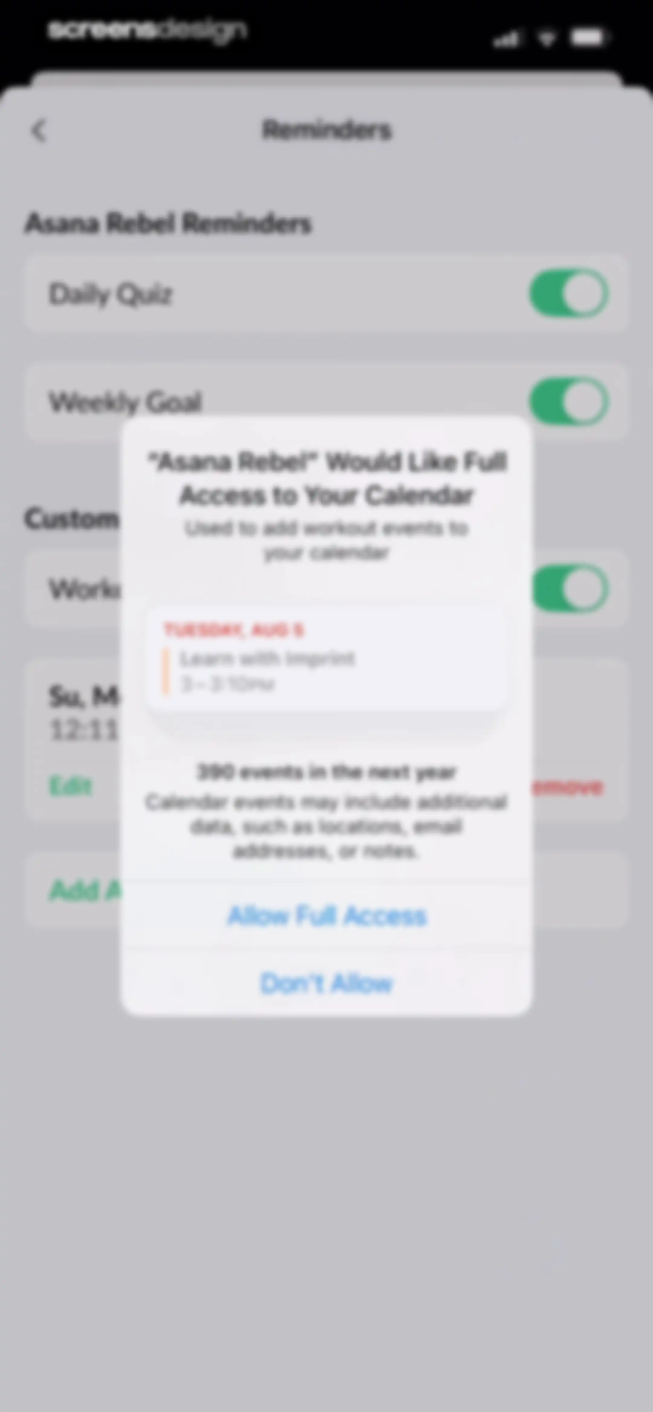 Asana Rebel: Get in Shape screen 111