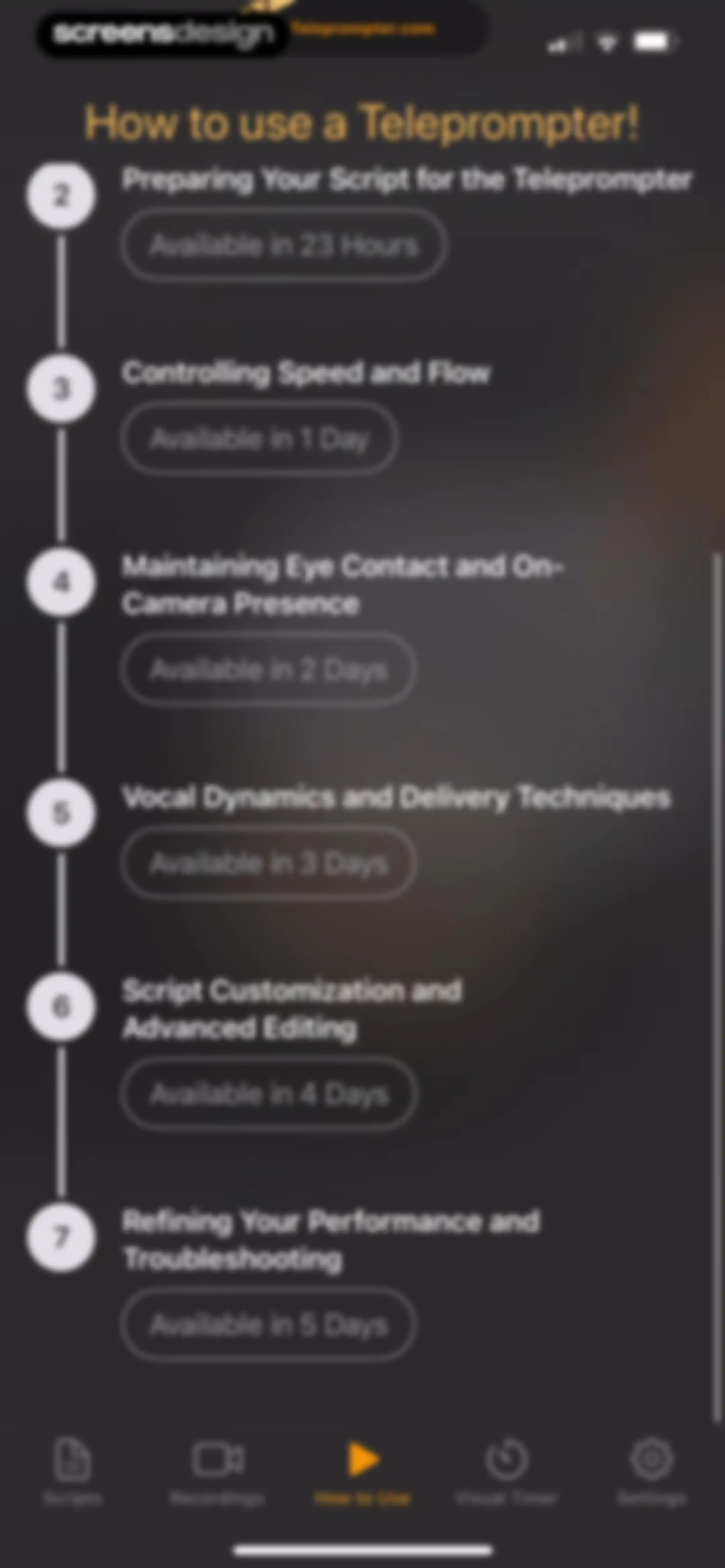 Teleprompter.com screen 135