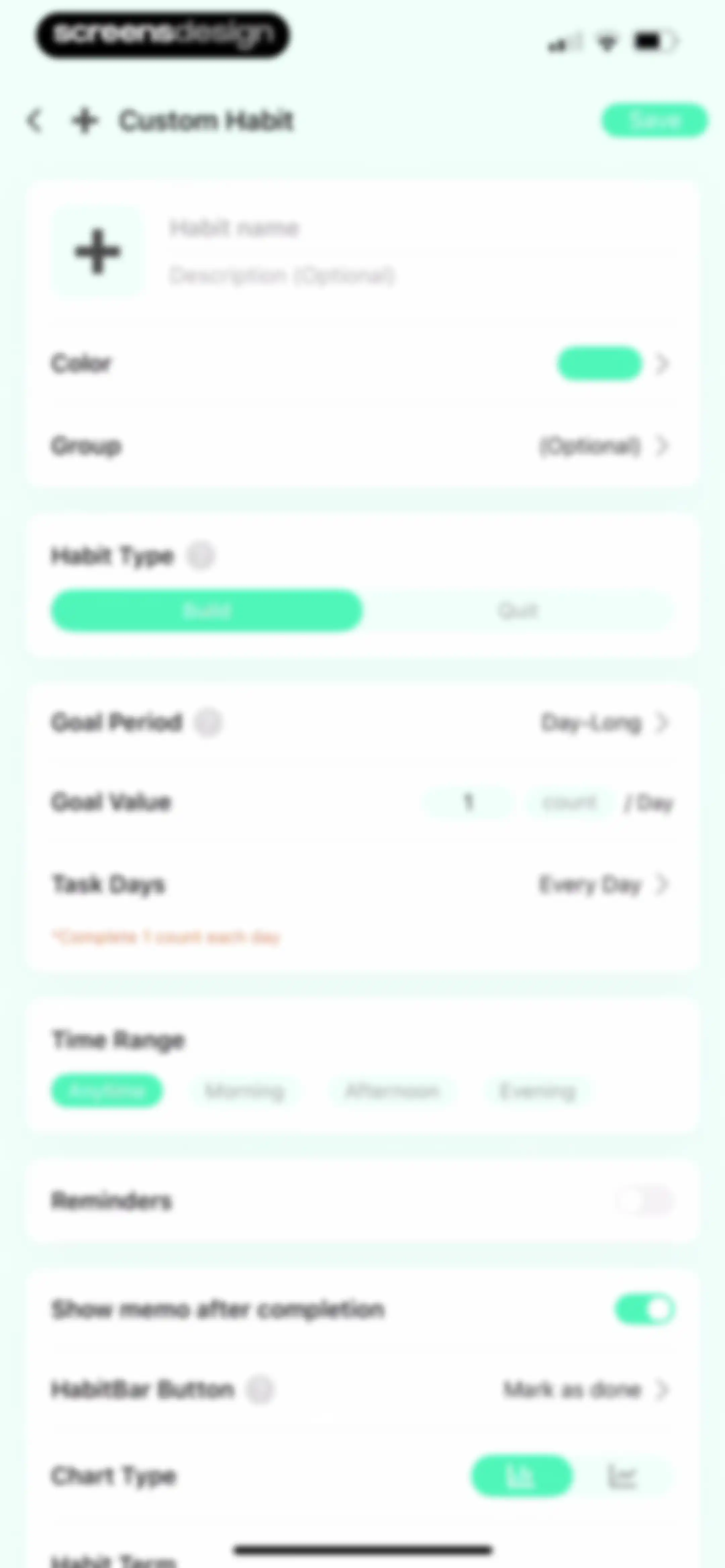 Habit Tracker screen 74