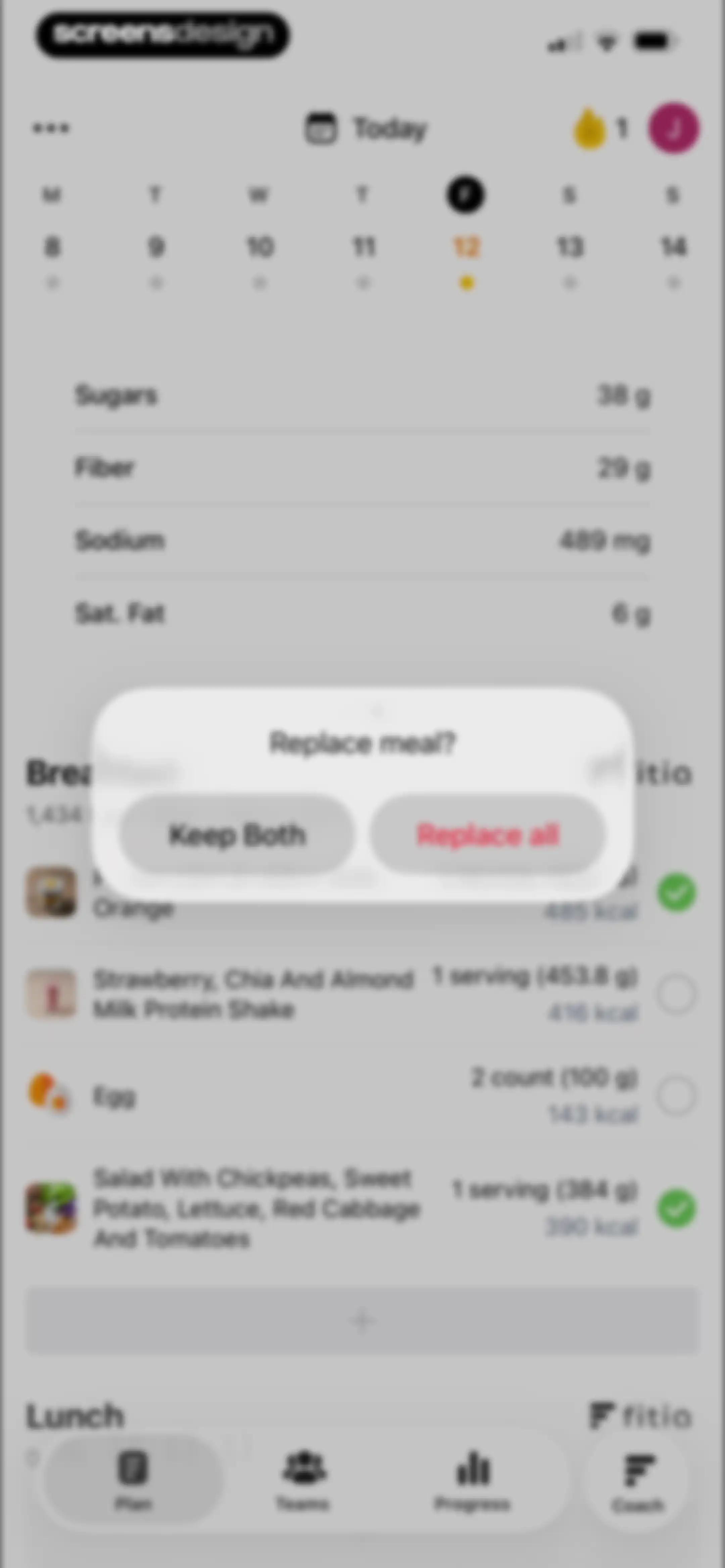 Fitia: Calorie Counter & Diet screen 106
