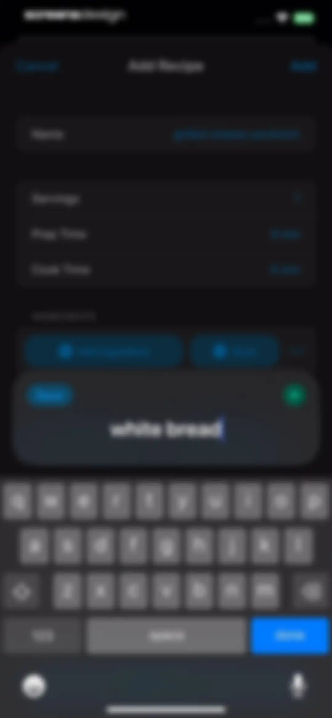 Crouton: Recipe Manager screen 21
