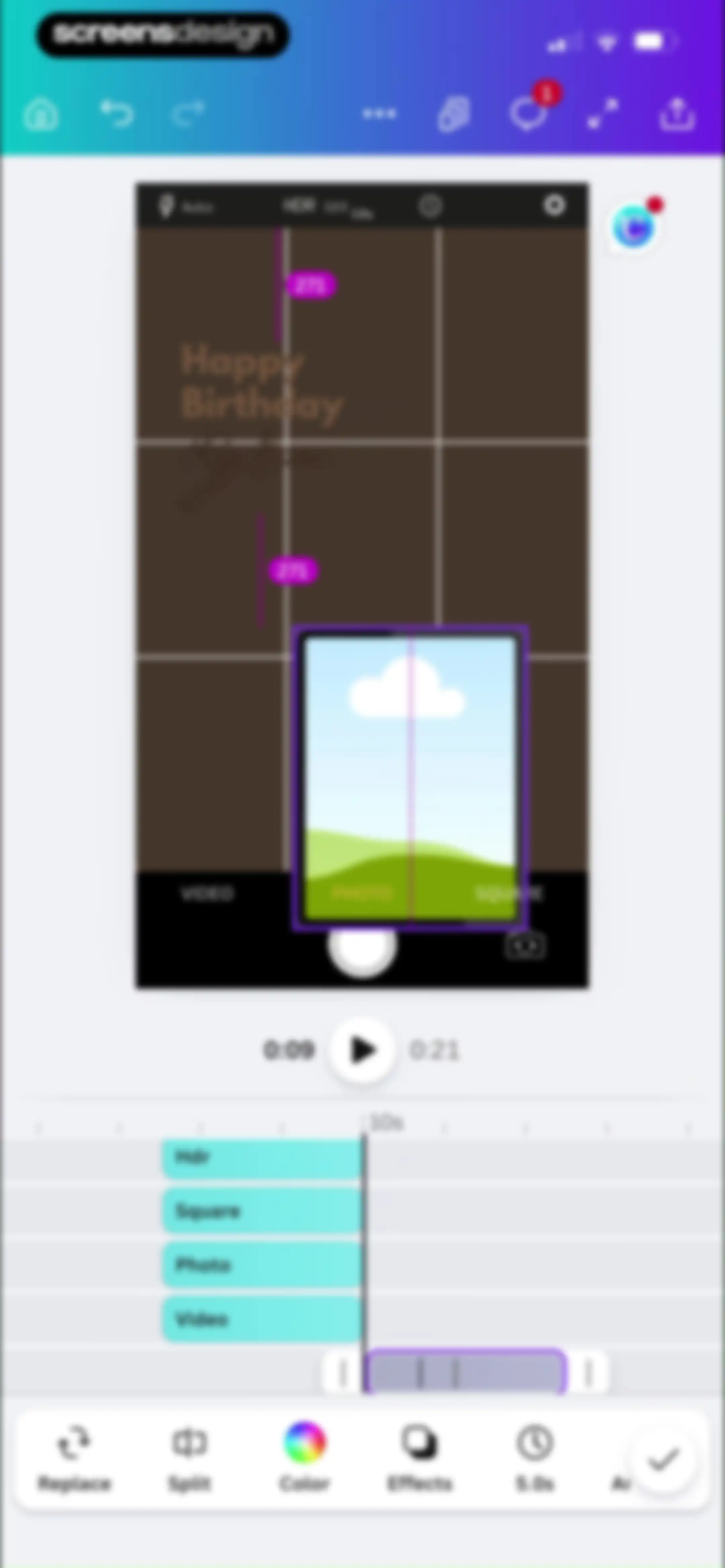 Canva: AI Video & Photo Editor screen 86