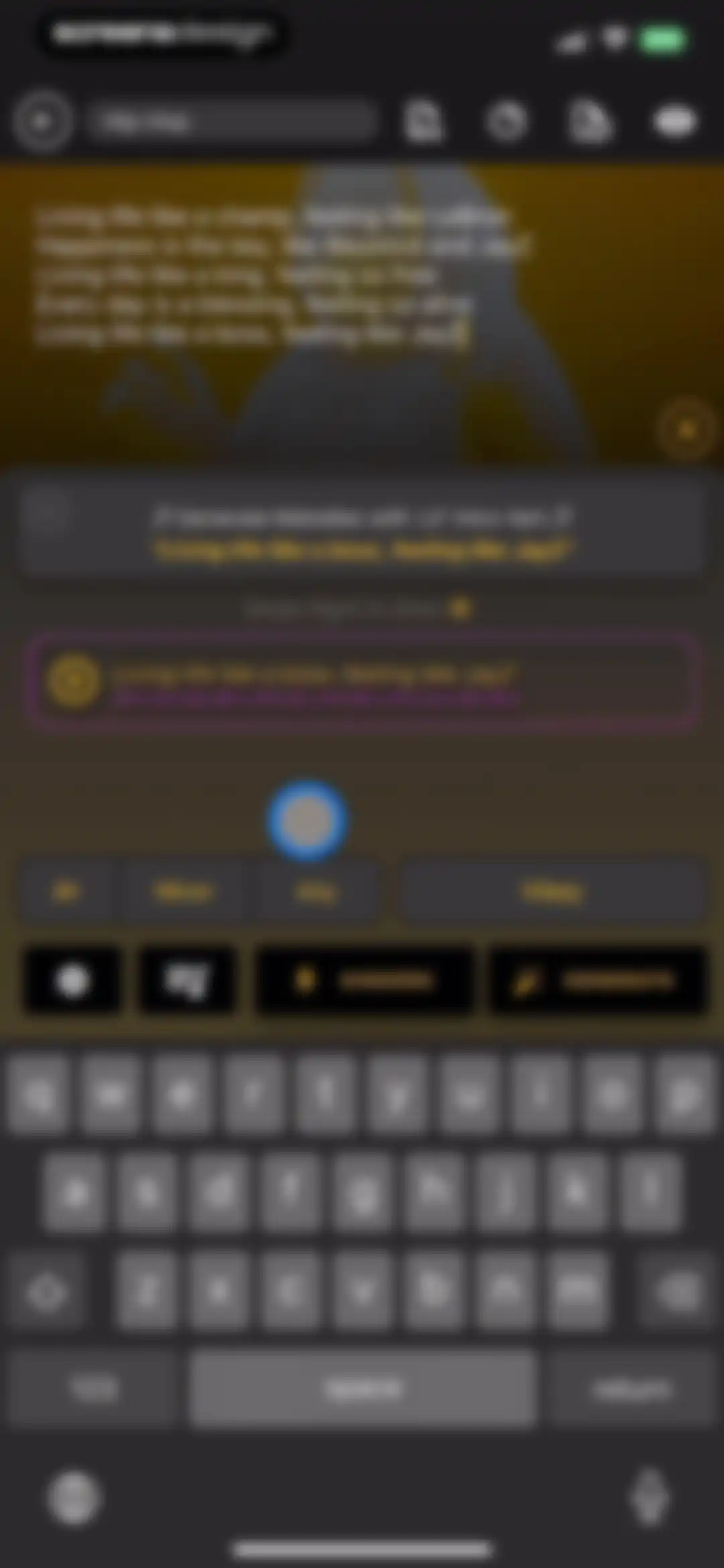 GhostWriter AI Lyrics screen 40